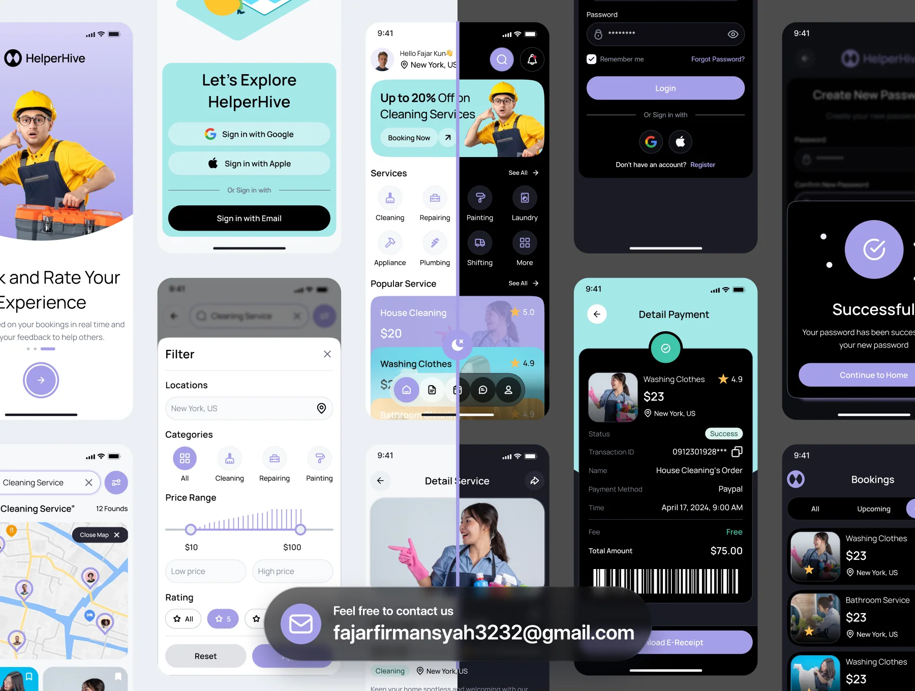 Helperhive - Home Service Mobile App UI Kit 6