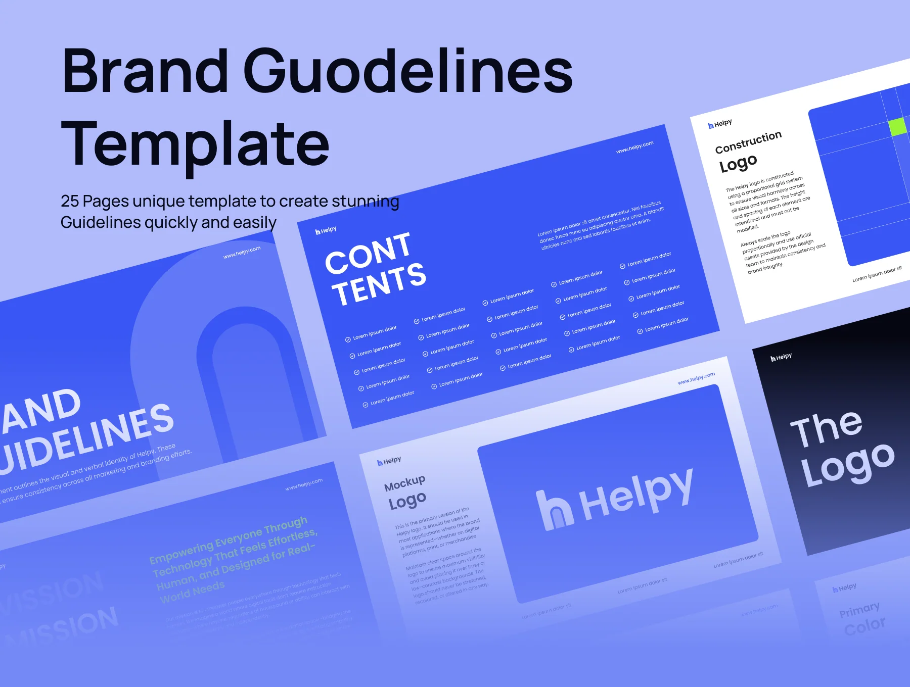 Helpy - Brand Guidelines Template 6