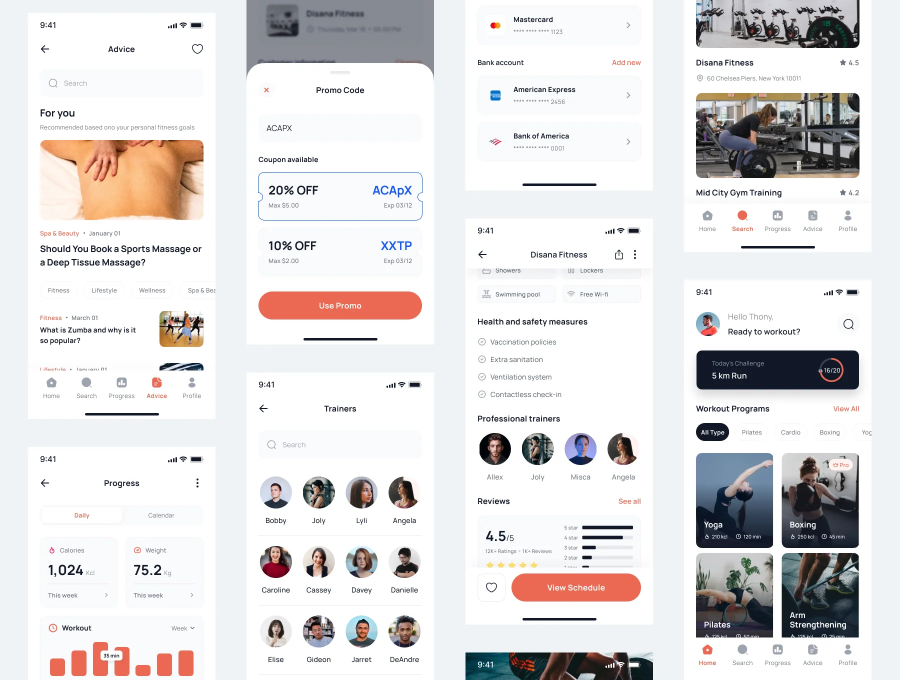 Helthyess - Fitness Mobile App UI Kit 4