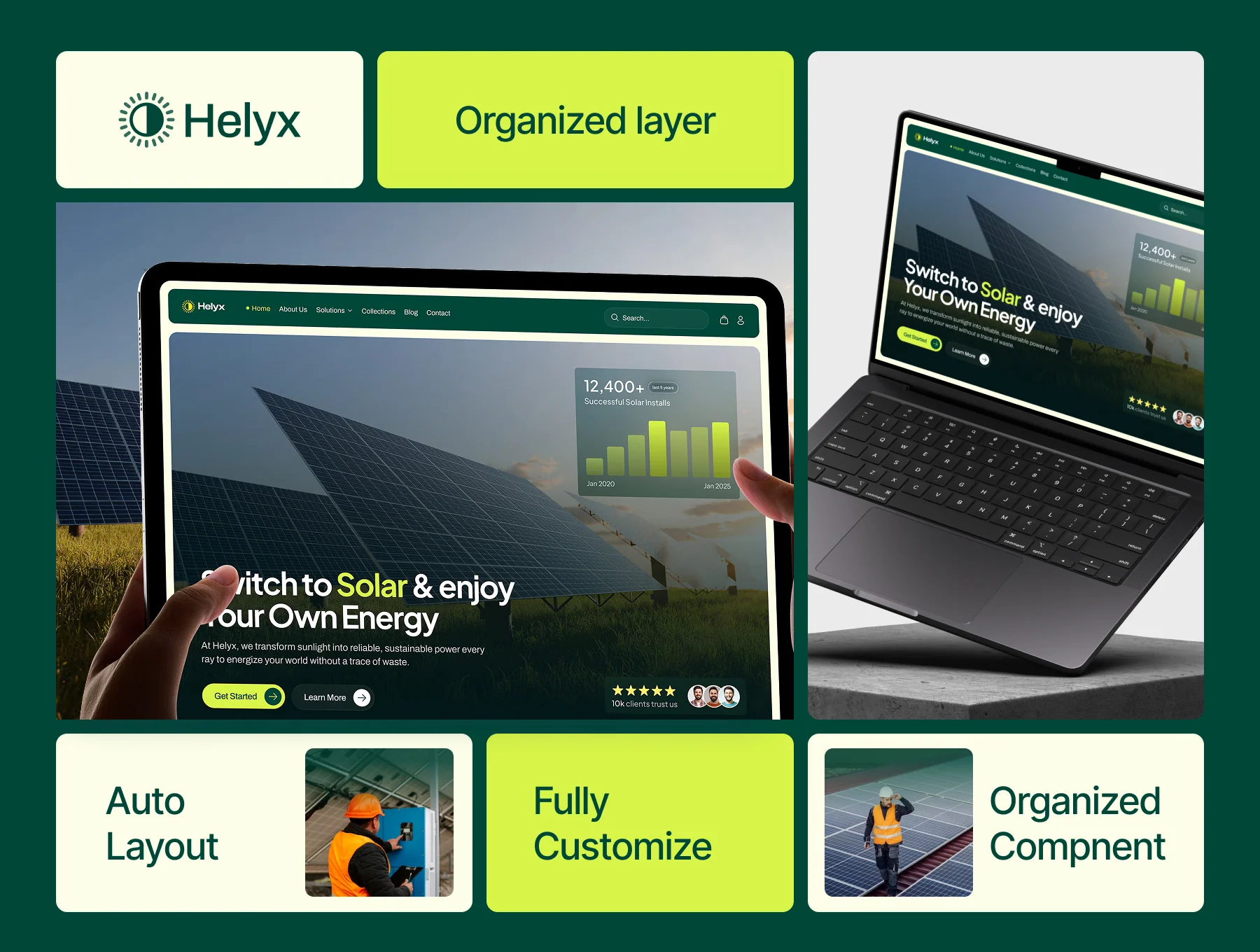 Helyx - Solar Energy Website Design 7