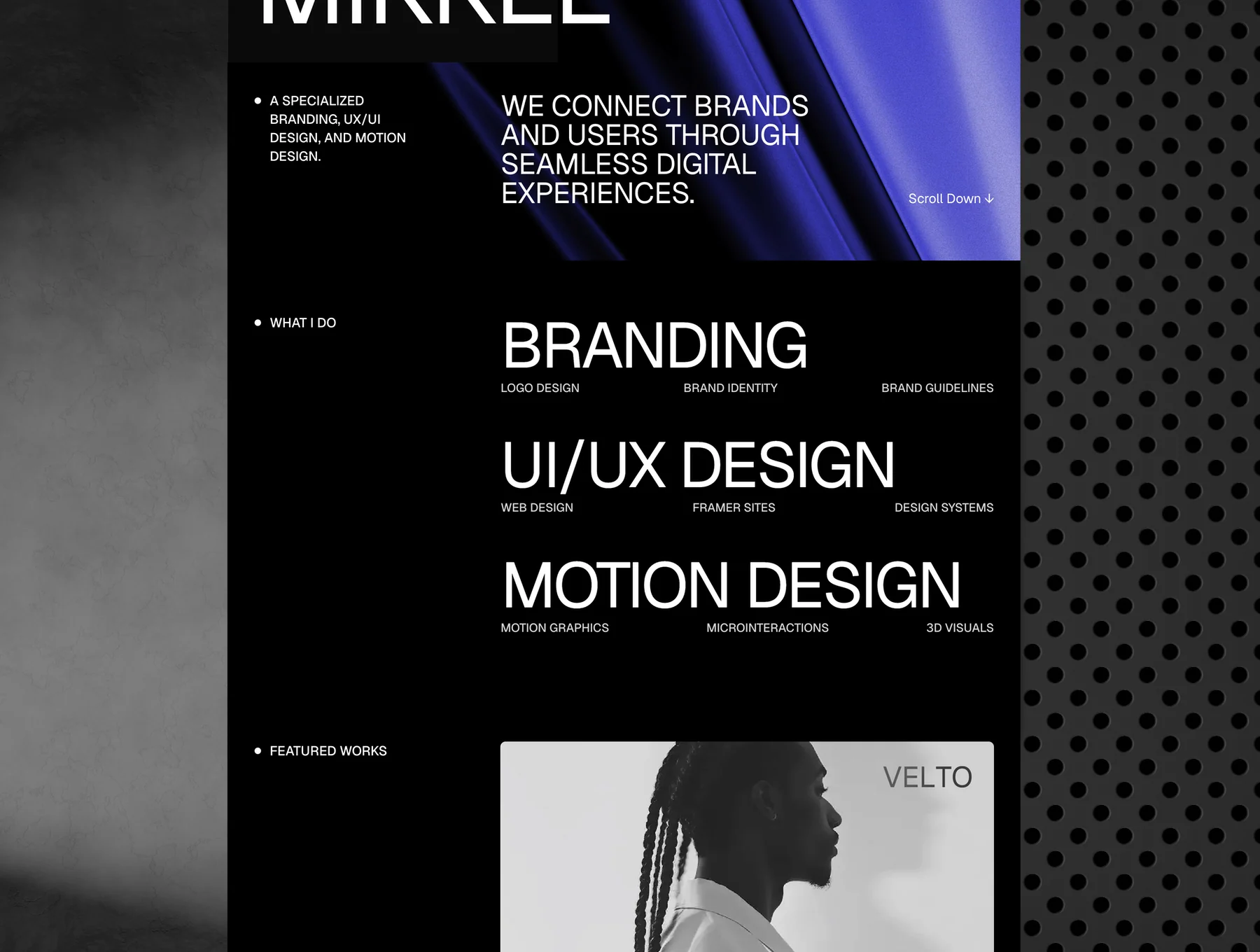 Mikkel -  Portfolio Website Template 2