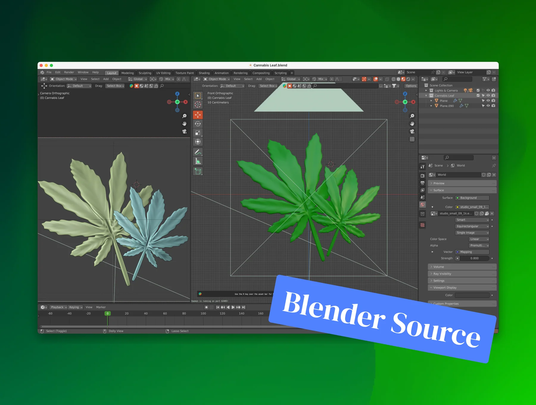 Herbal Marijuana 3D Icon Set 3