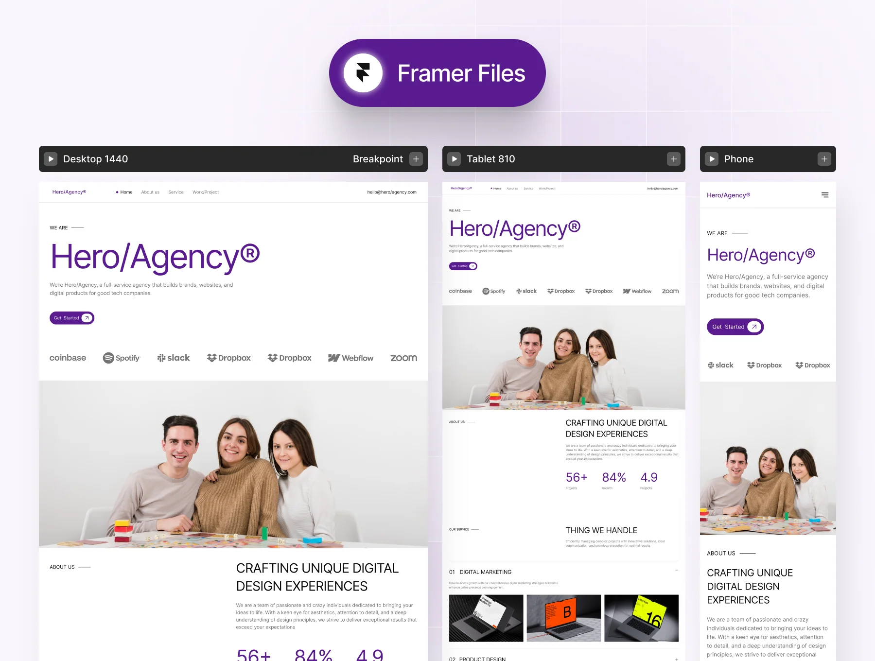 Hero Agency - Creative Digital Agency Website 3
