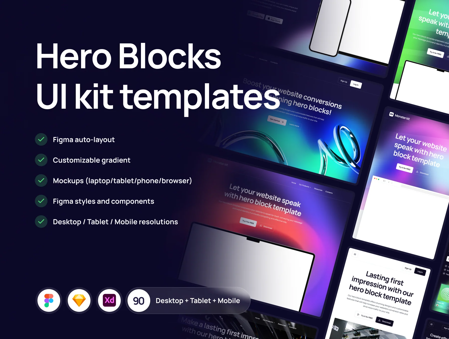 Hero UI kit template