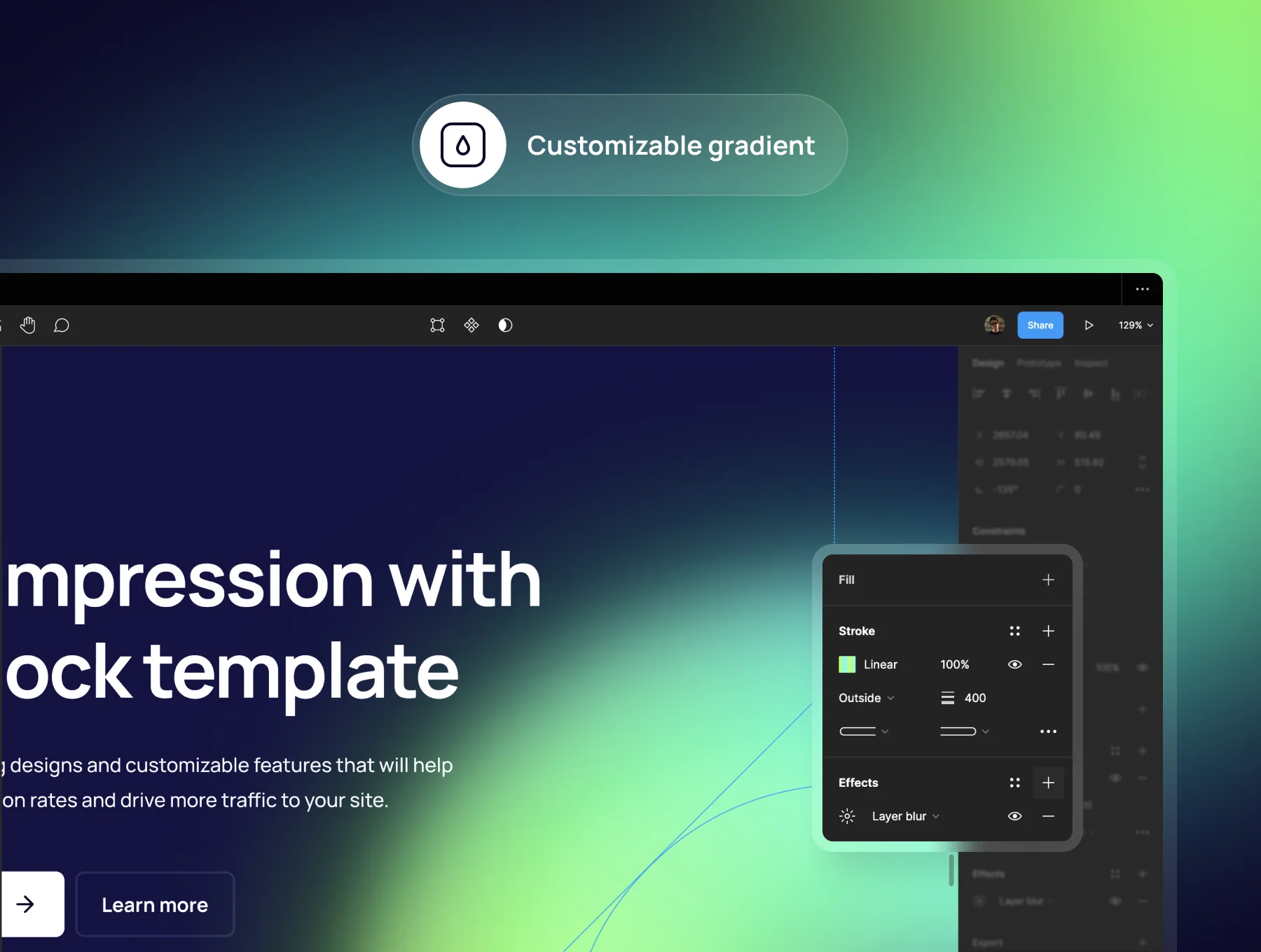Hero UI kit template 3