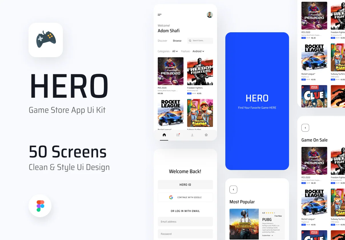 HERO- Game Store App Ui Kit