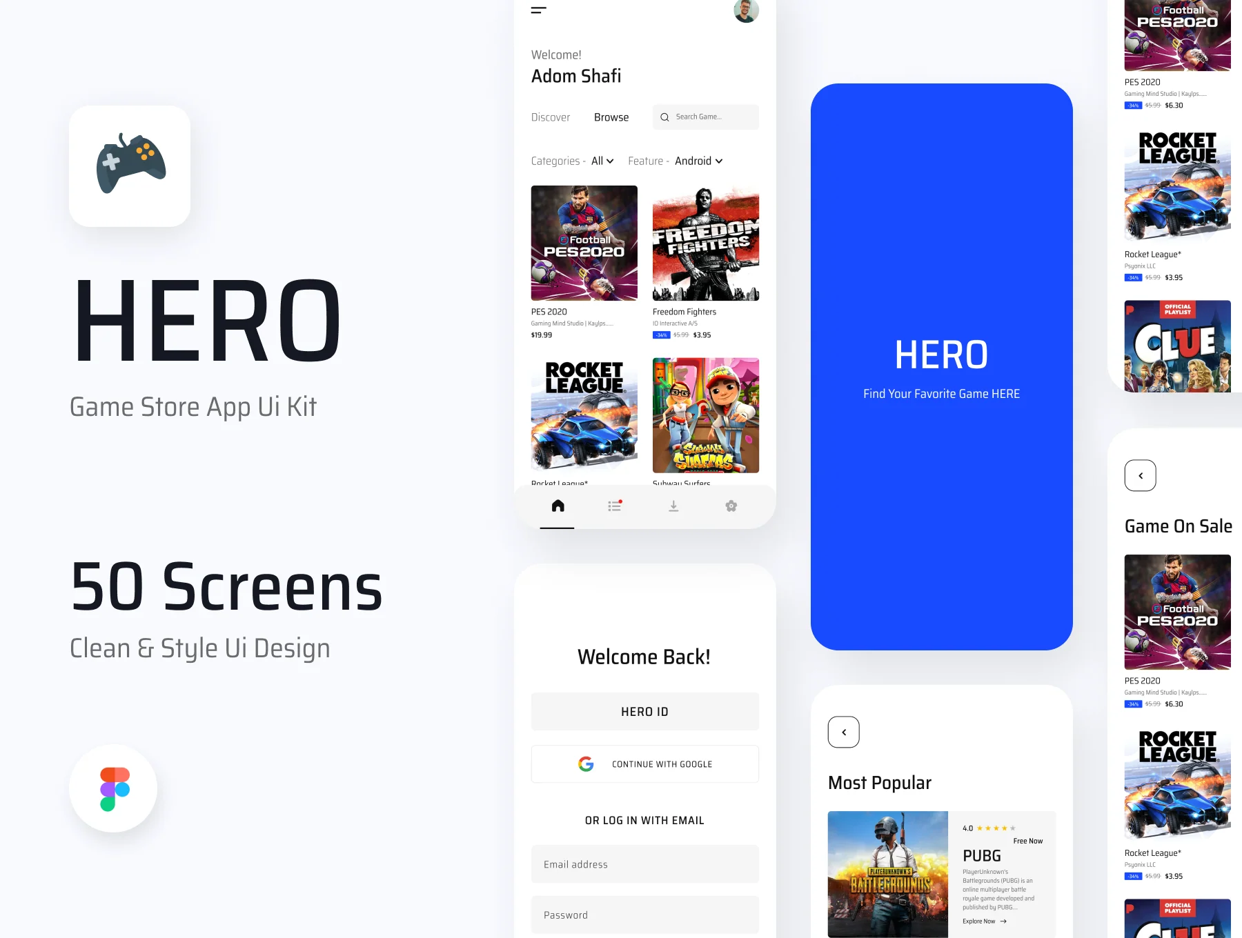 HERO- Game Store App Ui Kit