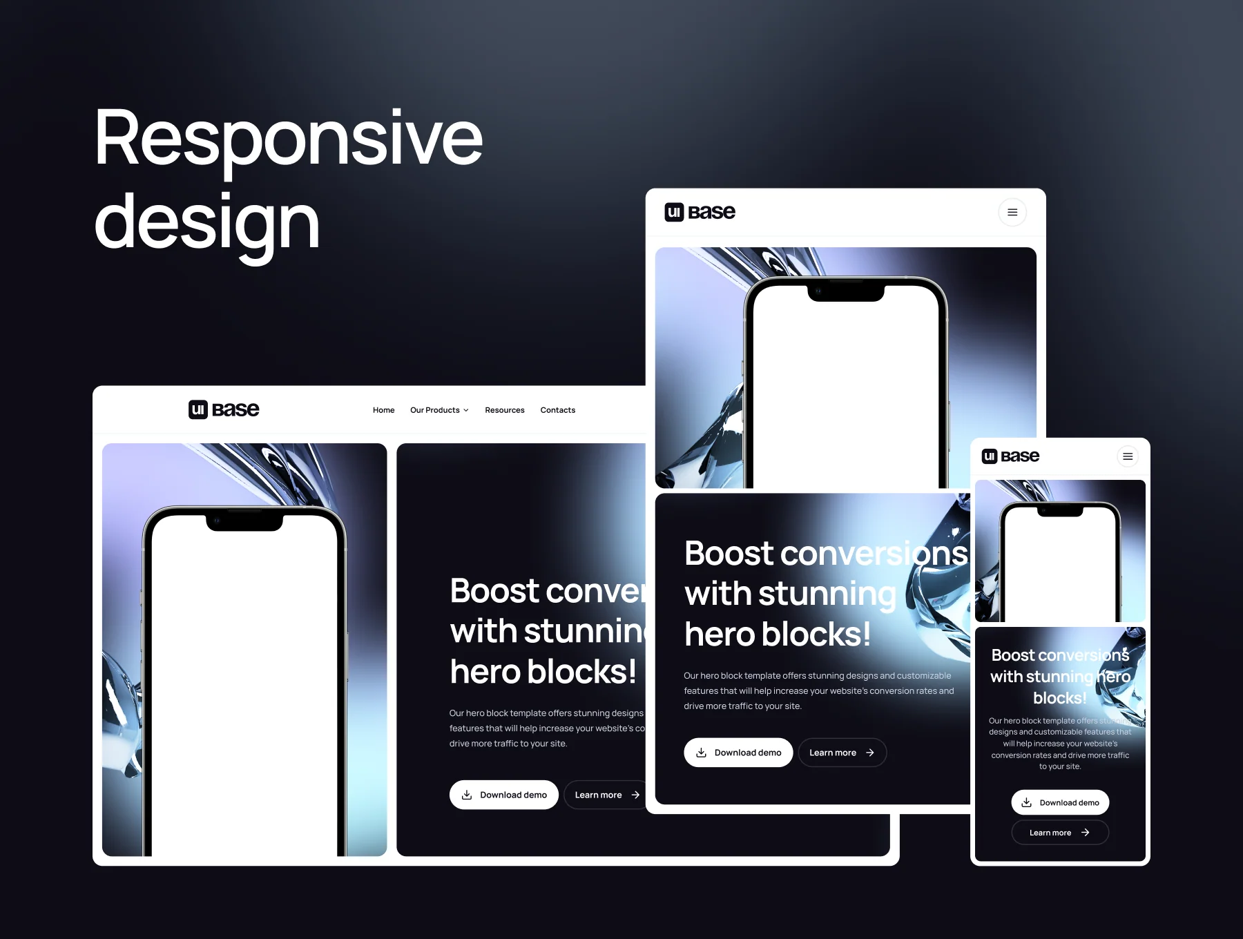 Hero Landing Page 62+ Screens 2