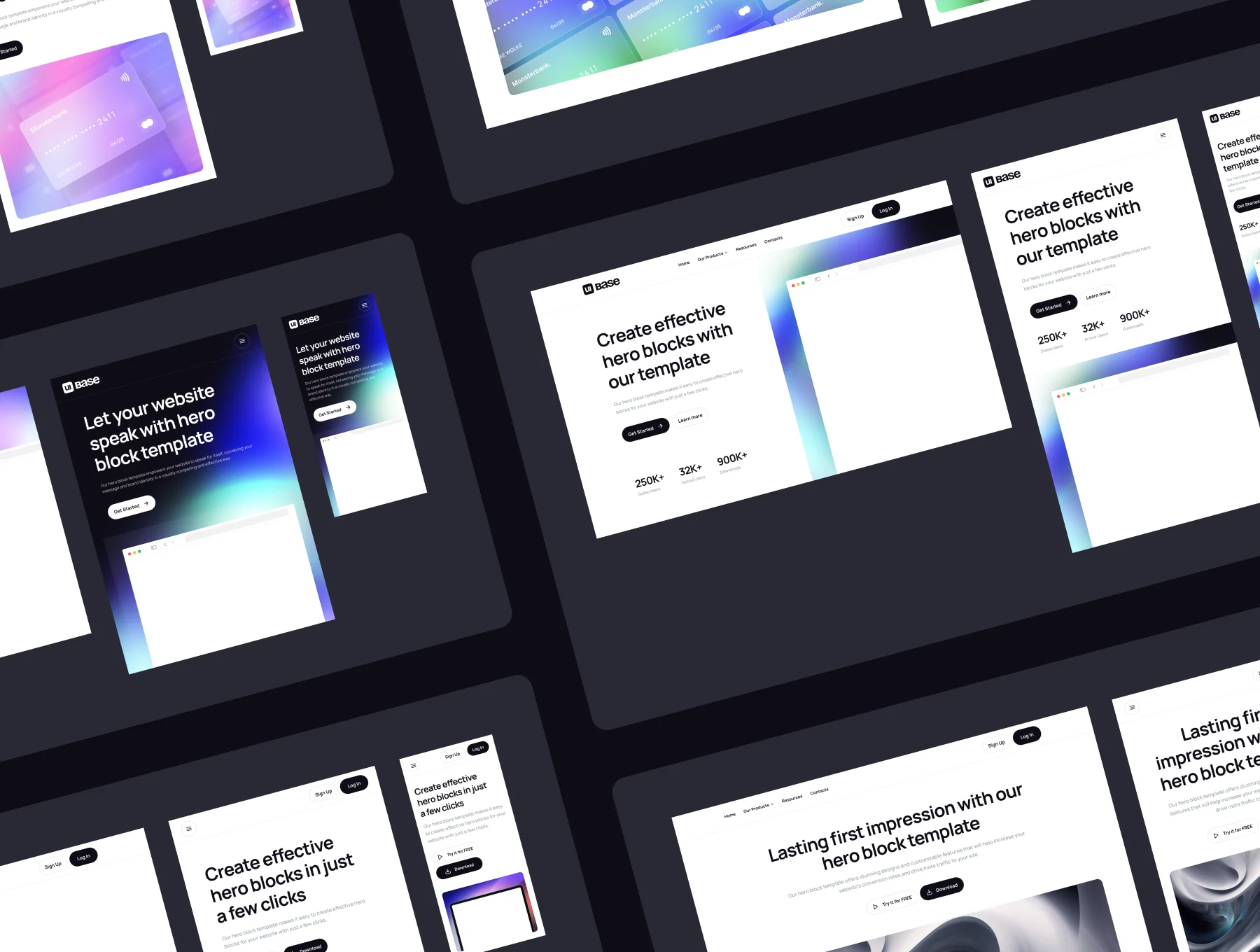 Hero Landing Page 62+ Screens 5