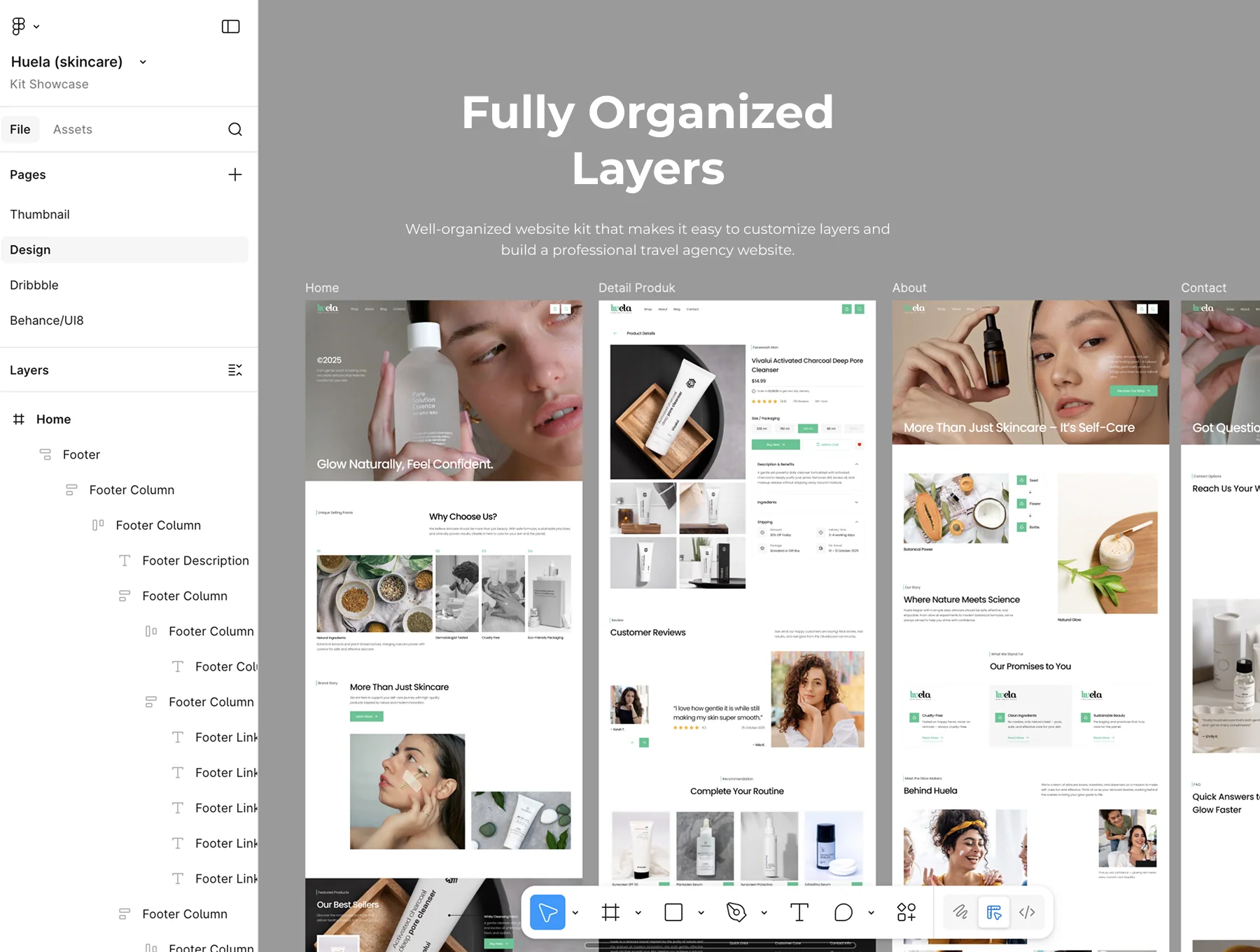 Heula - Skincare Ecommerce Website UI KIT 2