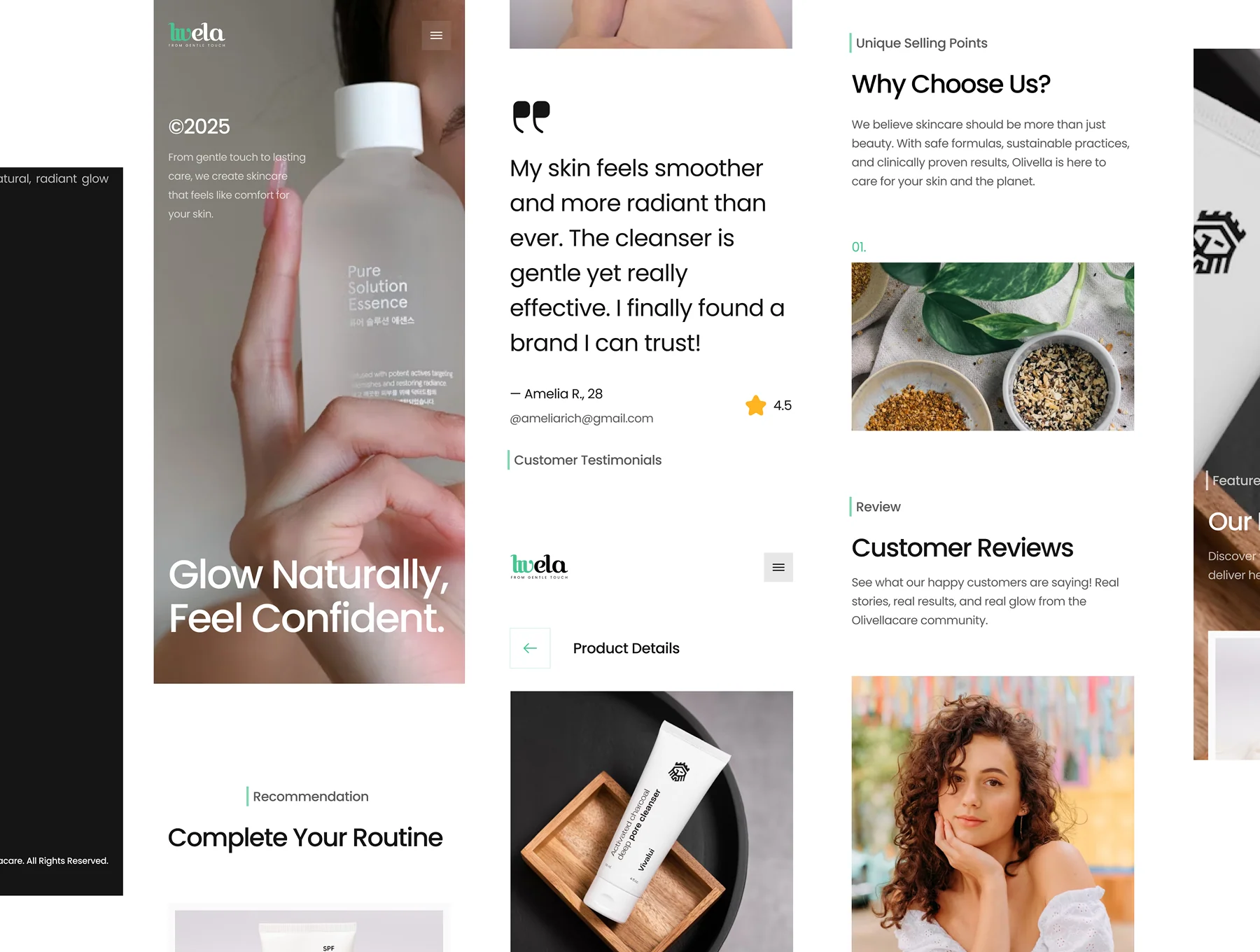 Heula - Skincare Ecommerce Website UI KIT 3