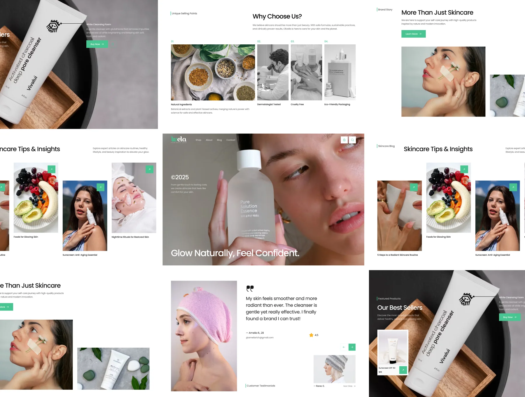 Heula - Skincare Ecommerce Website UI KIT 4