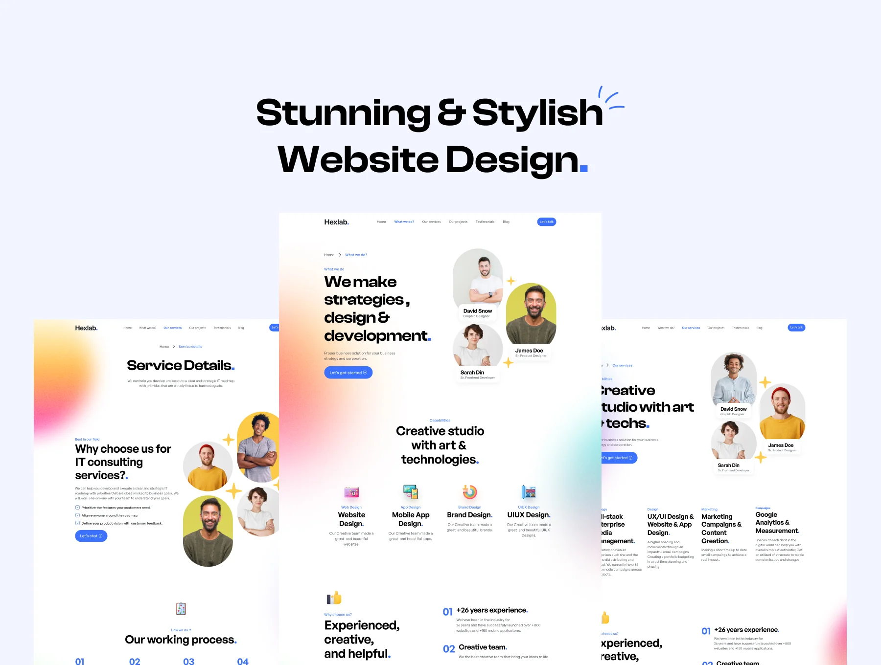 HexLab - Digital Marketing Agency Website UI Kit 5