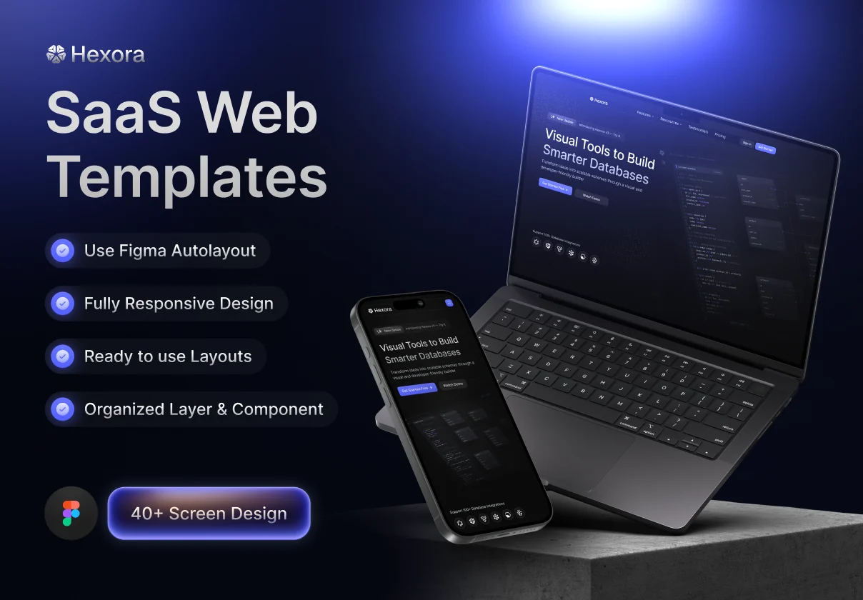 Hexora - SaaS Website Template UI Kit