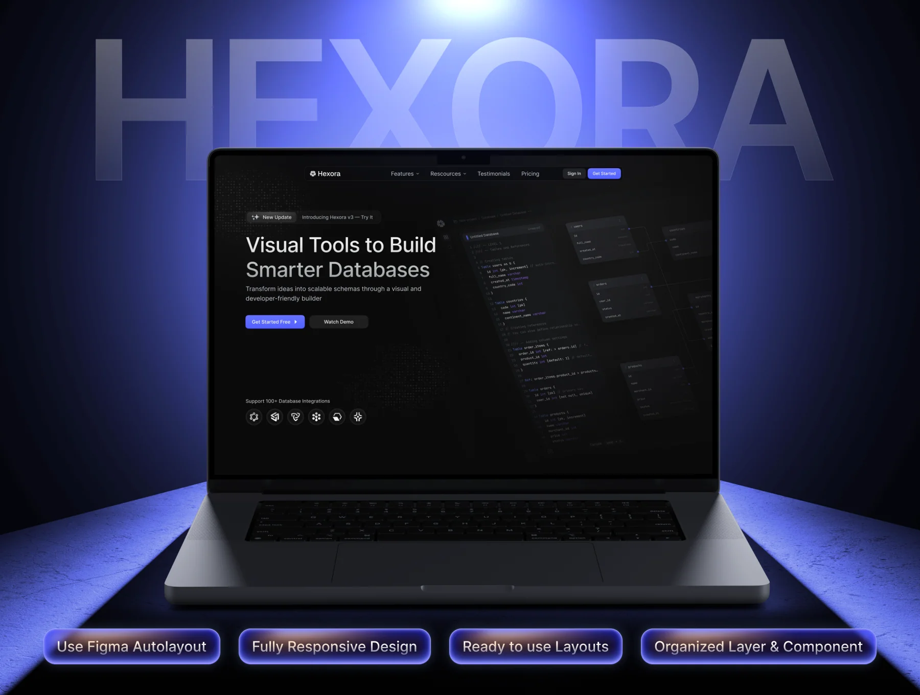 Hexora - SaaS Website Template UI Kit
