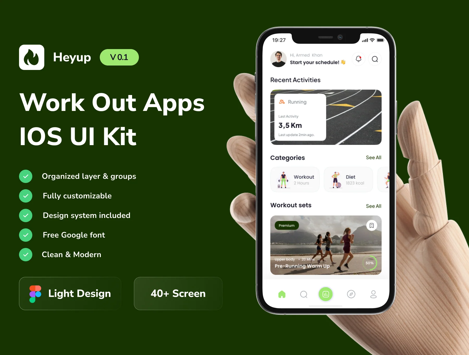Heyup - Work Out Apps IOS UI Kit