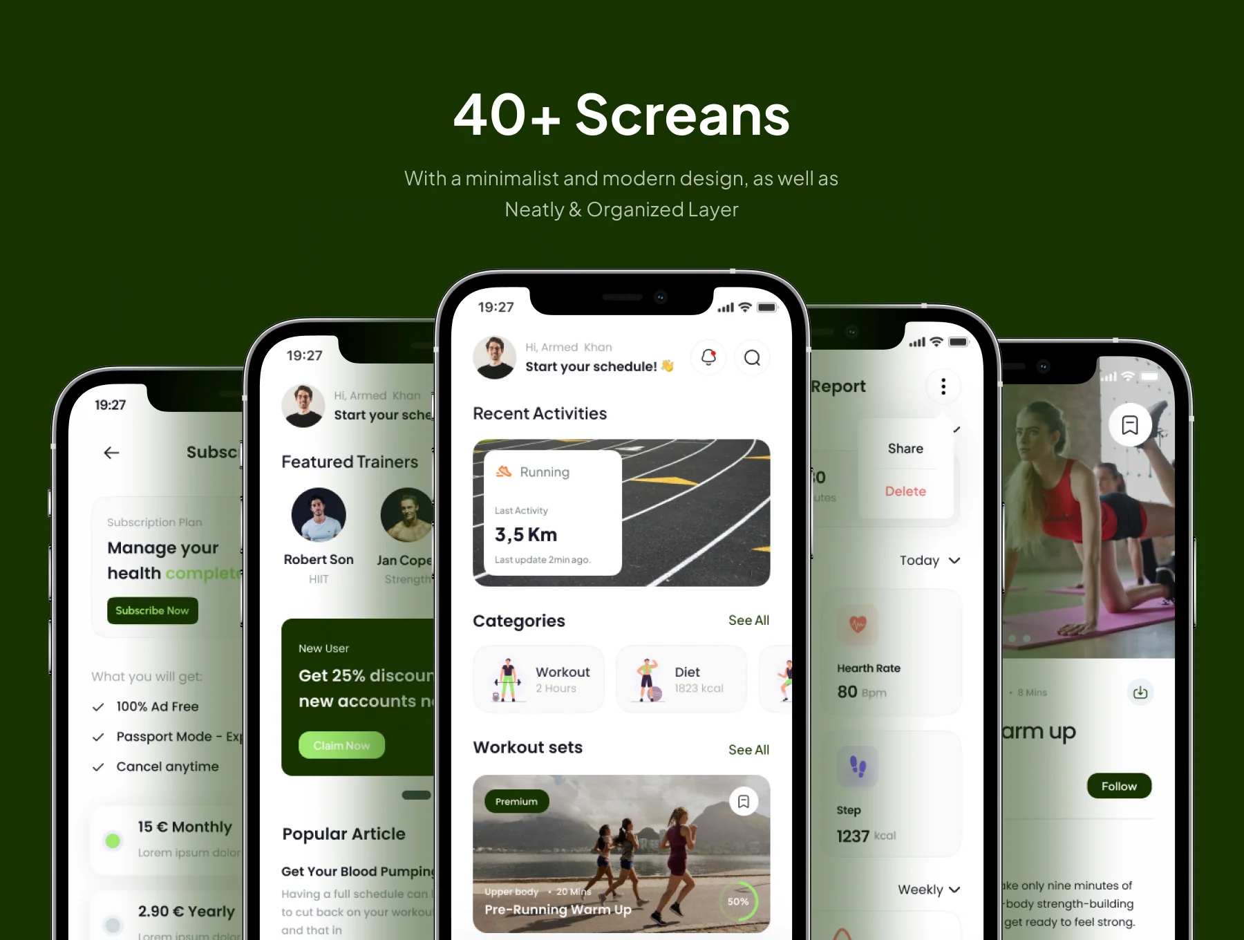 Heyup - Work Out Apps IOS UI Kit 3