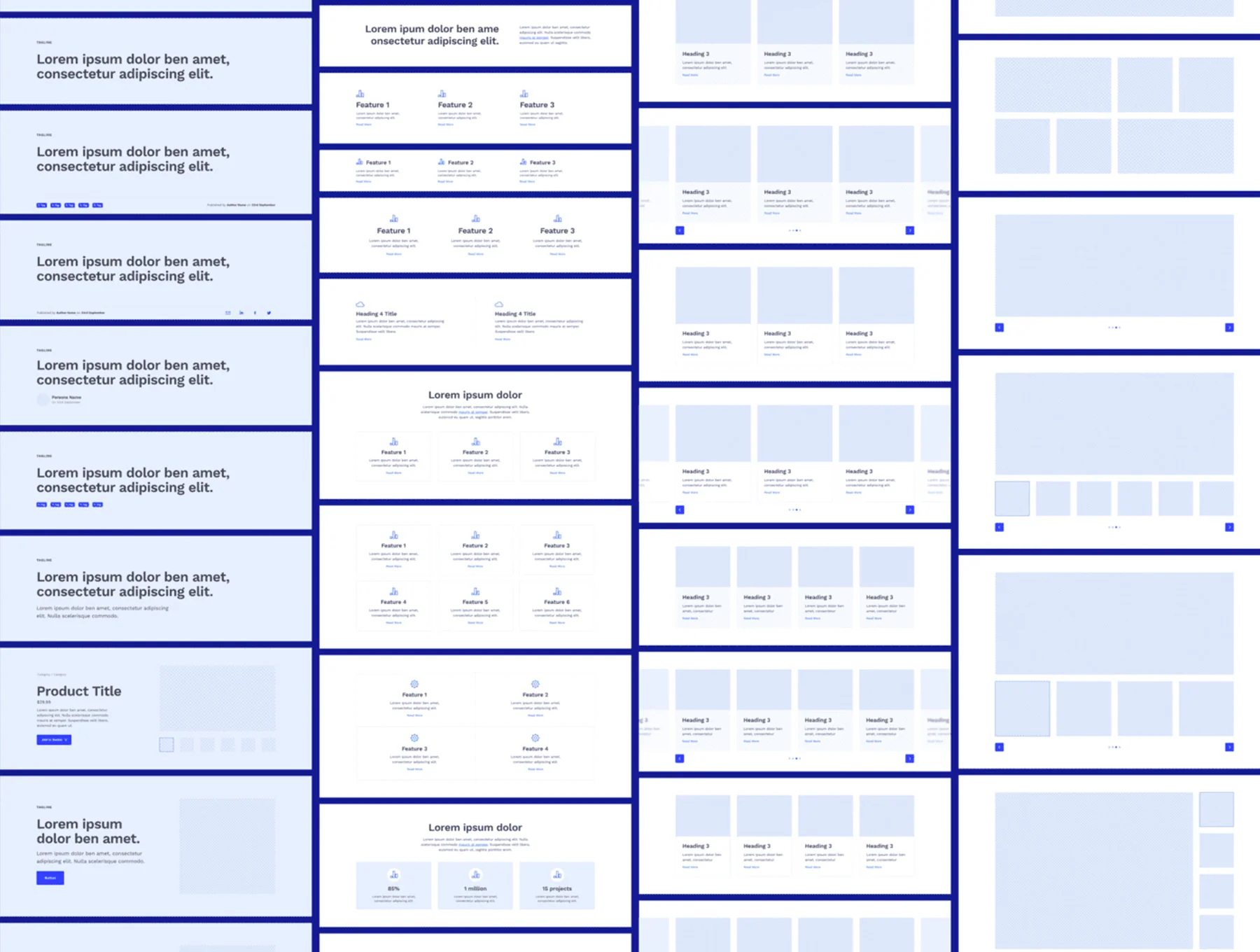 heywires - Adobe XD Wireframe Kit 6