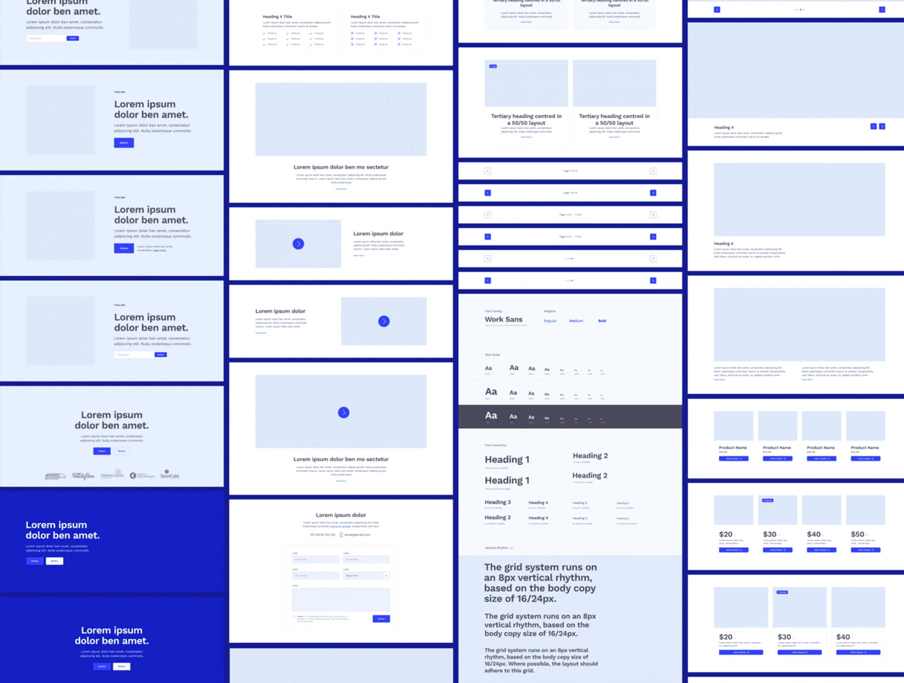 heywires - Adobe XD Wireframe Kit 7