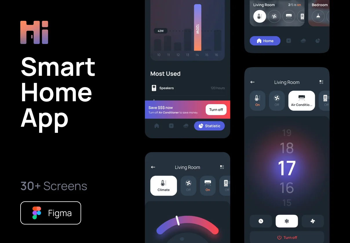 Hi - Smart Home UI Kit