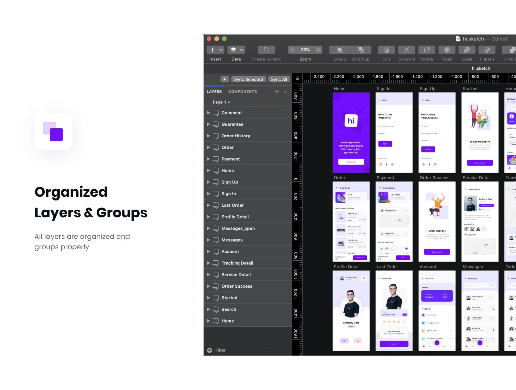 Hi - Social Service App UI KIT 2