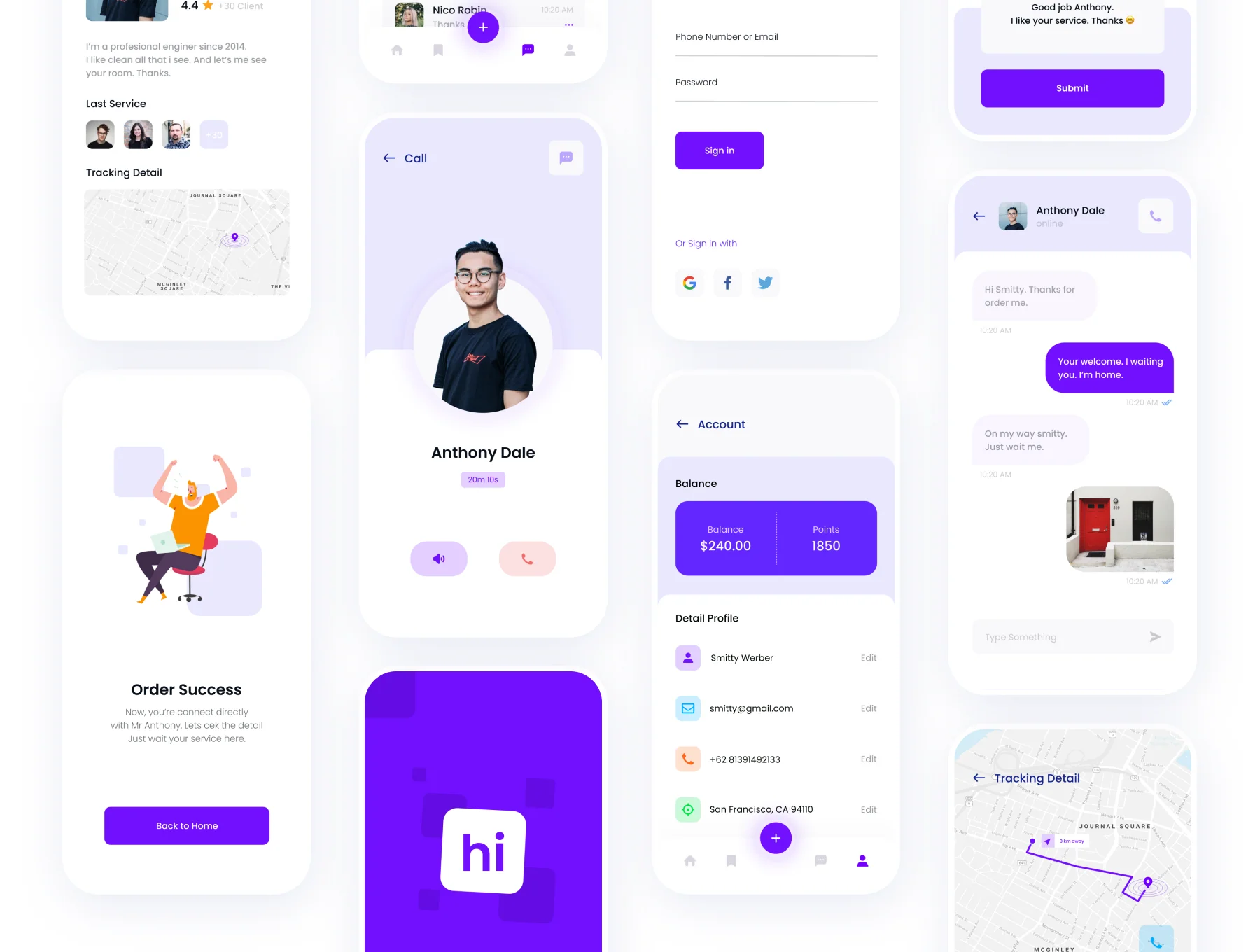 Hi - Social Service App UI KIT 5