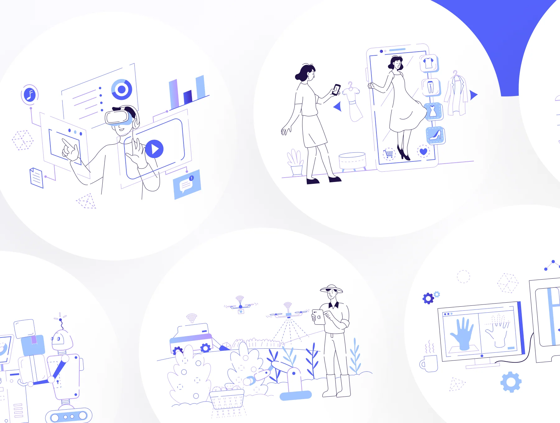 Hi-Techy - Emerging Technology Illustration Set 7