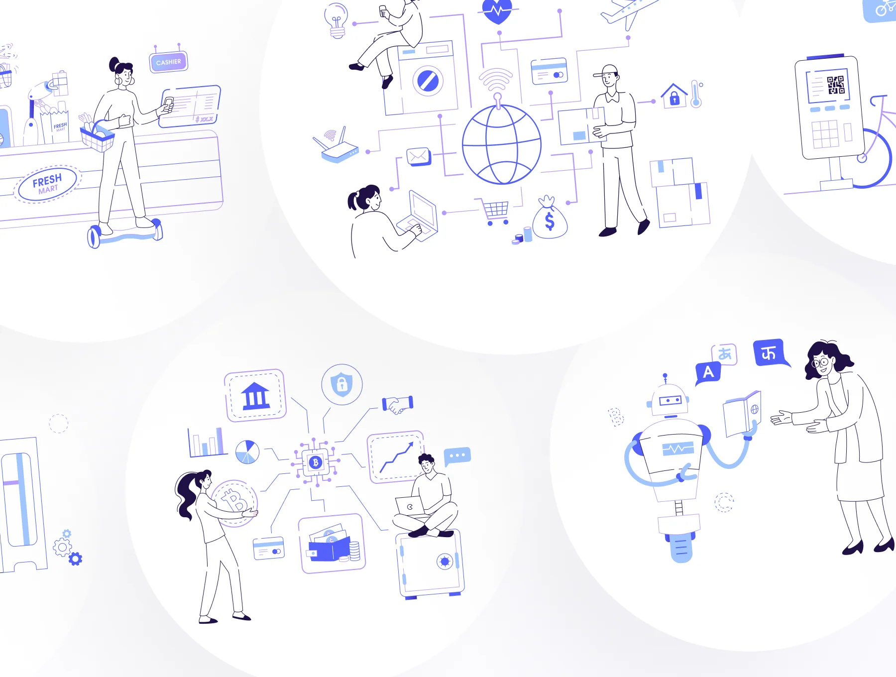 Hi-Techy - Emerging Technology Illustration Set 8
