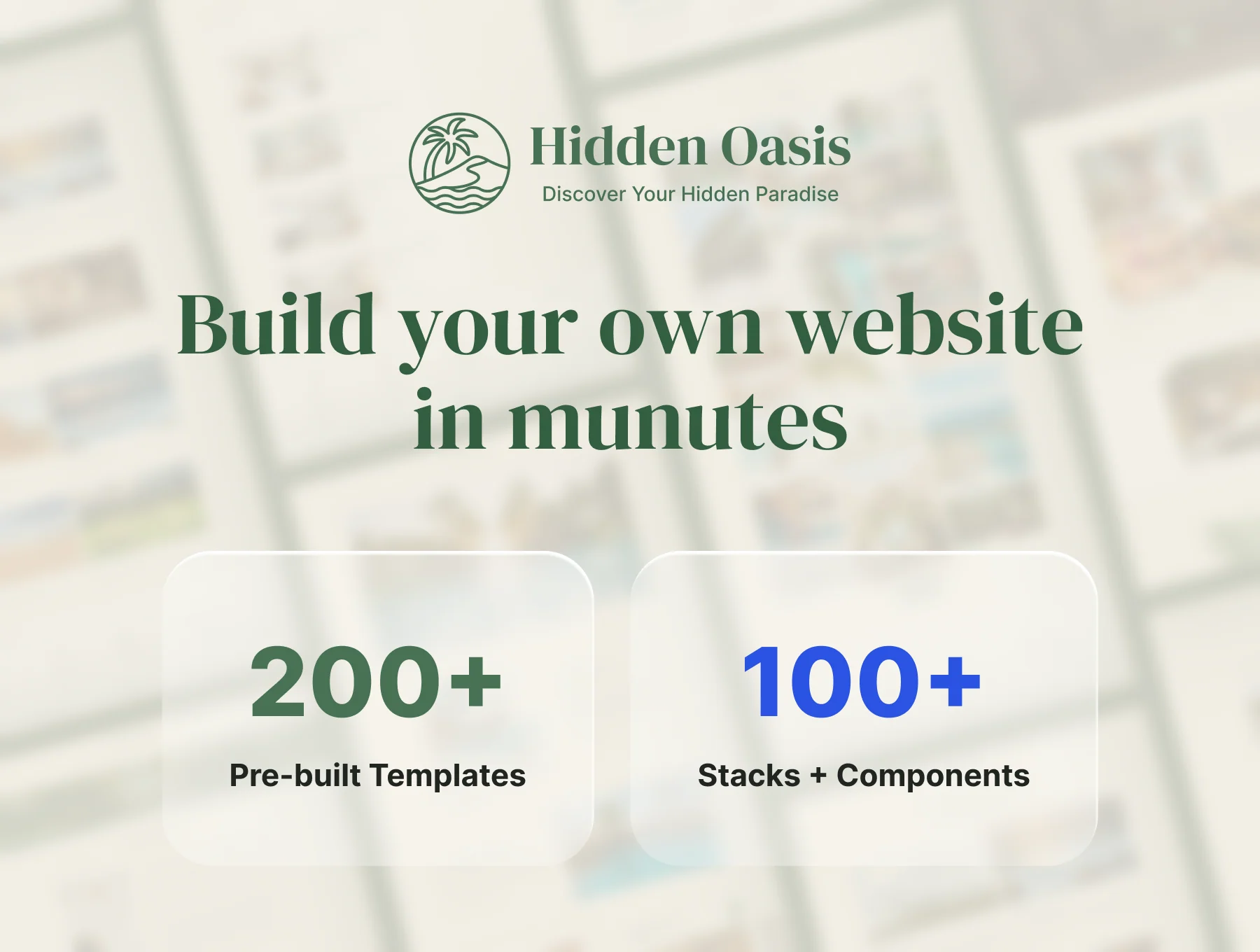 Hidden Oasis - Hotel & Resort Website Coded Template 3
