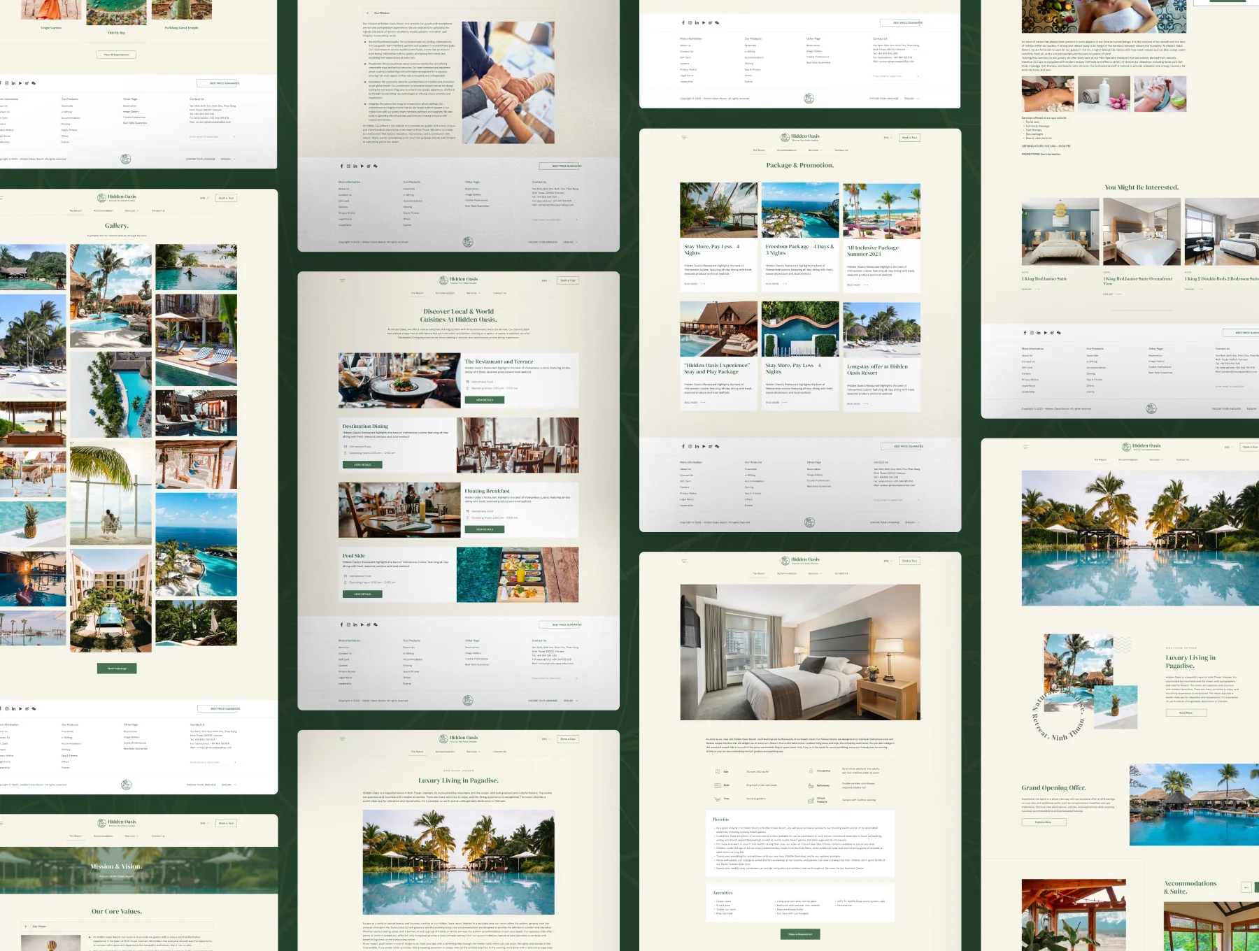 Hidden Oasis - Hotel & Resort Website Coded Template 6