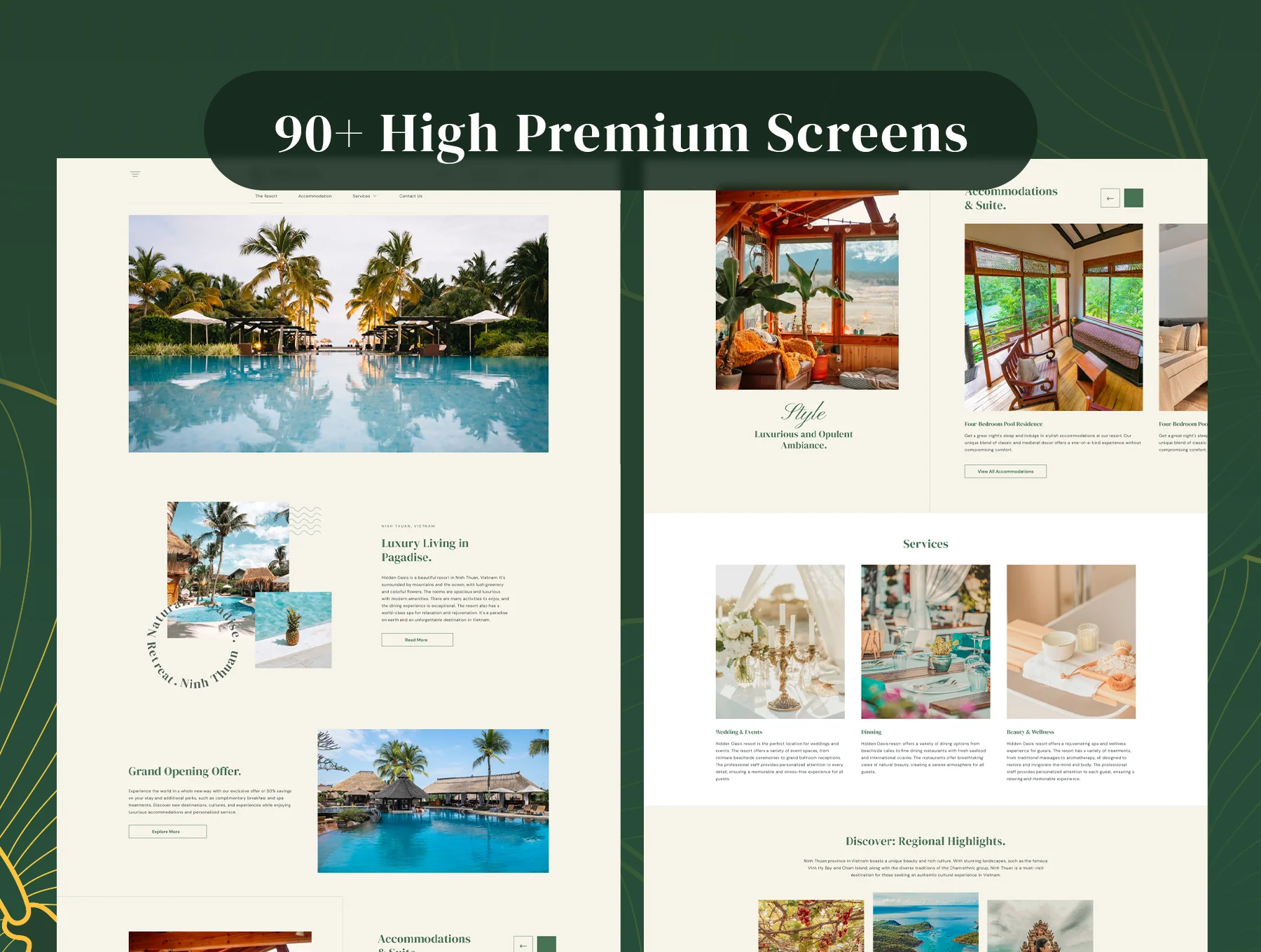Hidden Oasis - Hotel & Resort Website Template 2