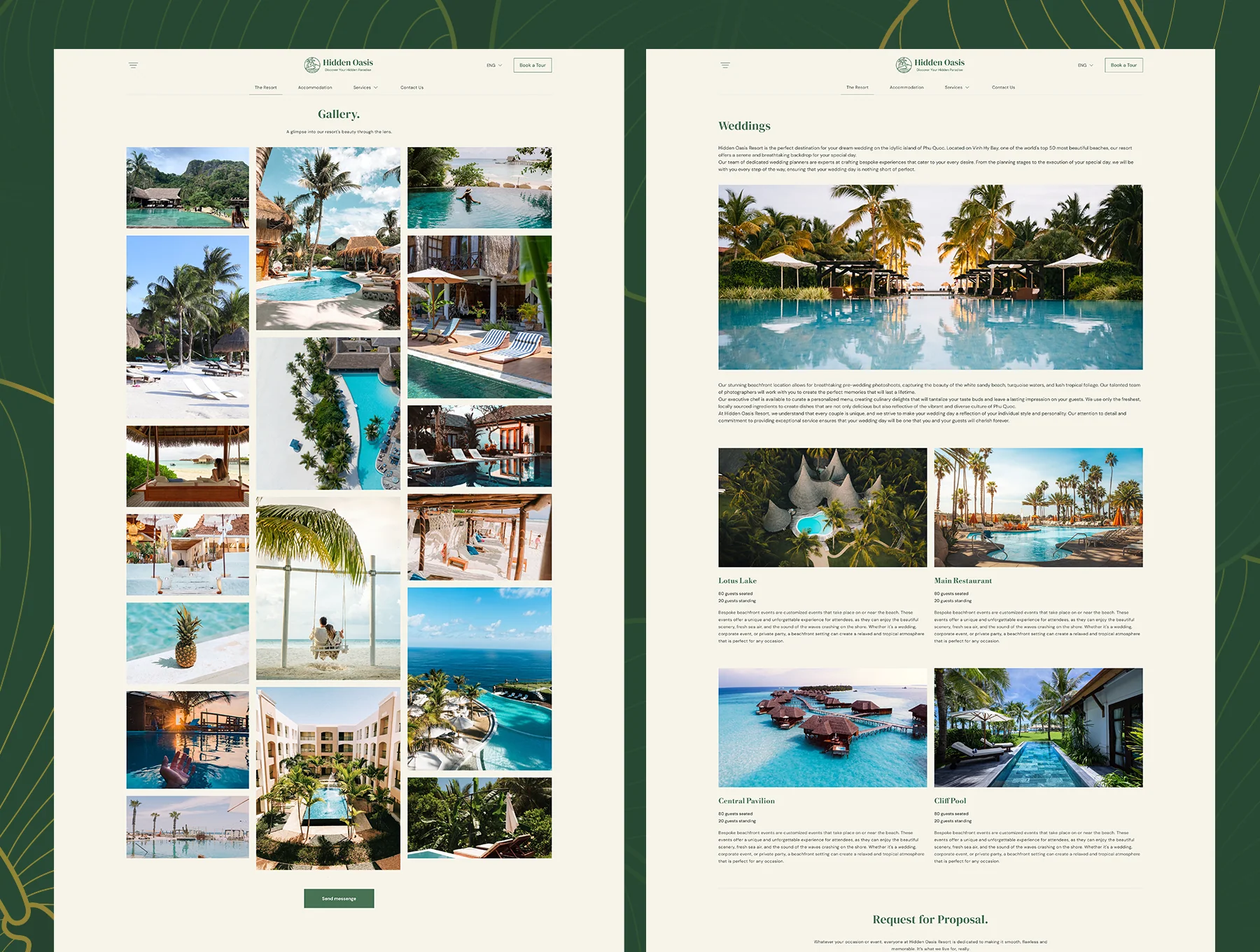Hidden Oasis - Hotel & Resort Website Template 3