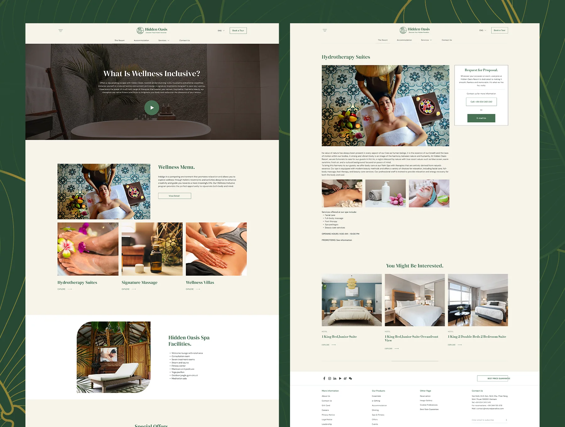 Hidden Oasis - Hotel & Resort Website Template 5