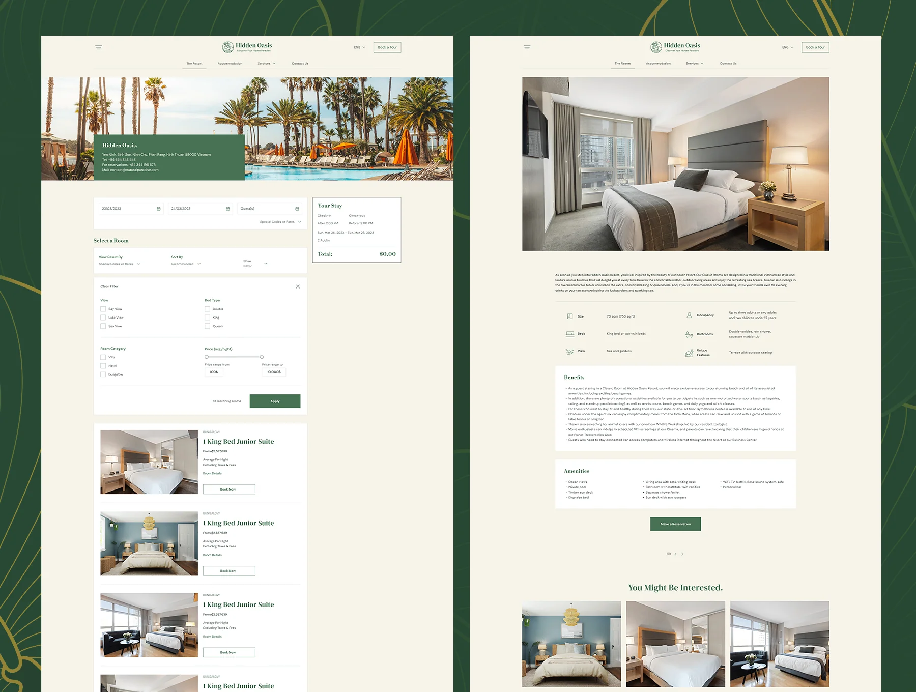Hidden Oasis - Hotel & Resort Website Template 6