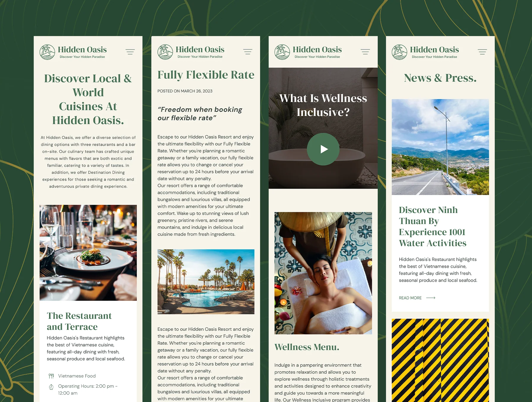 Hidden Oasis - Hotel & Resort Website Template 8