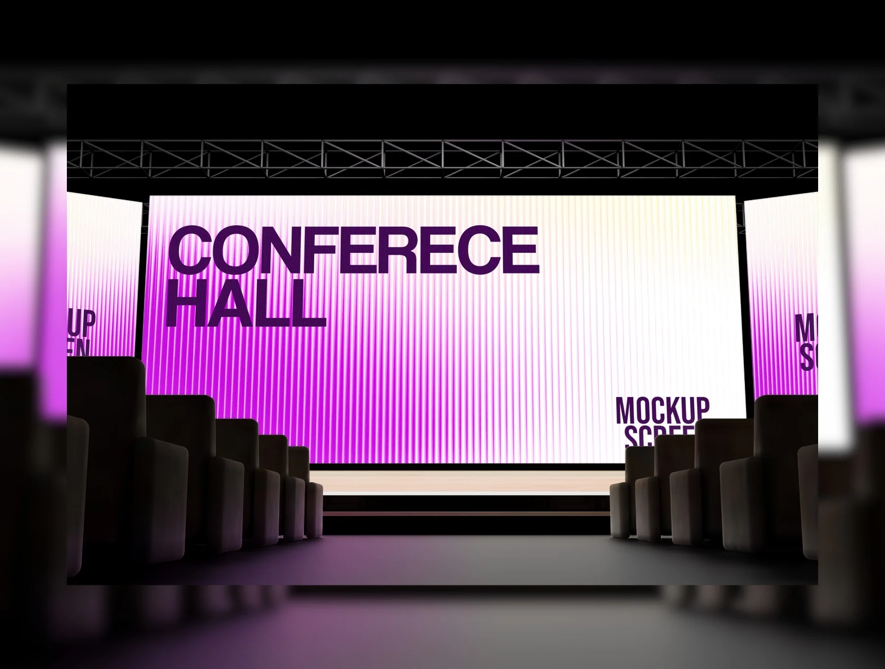 High-Quality Conference Hall Stage Mockup 3