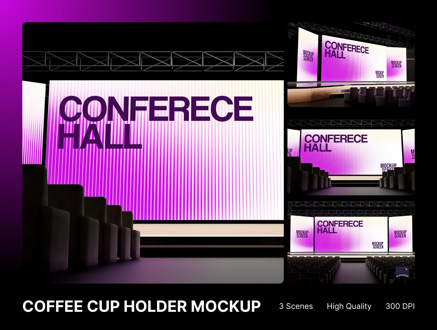 High-Quality Conference Hall Stage Mockup 4