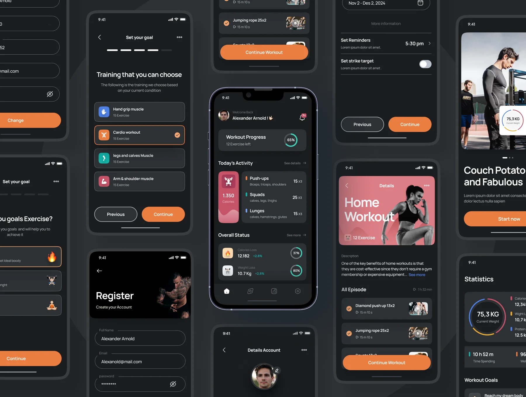 Highfits - Fitness Mobile App UI Kit 6