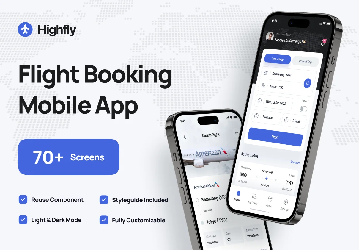Highfly - Flight Booking Mobile App