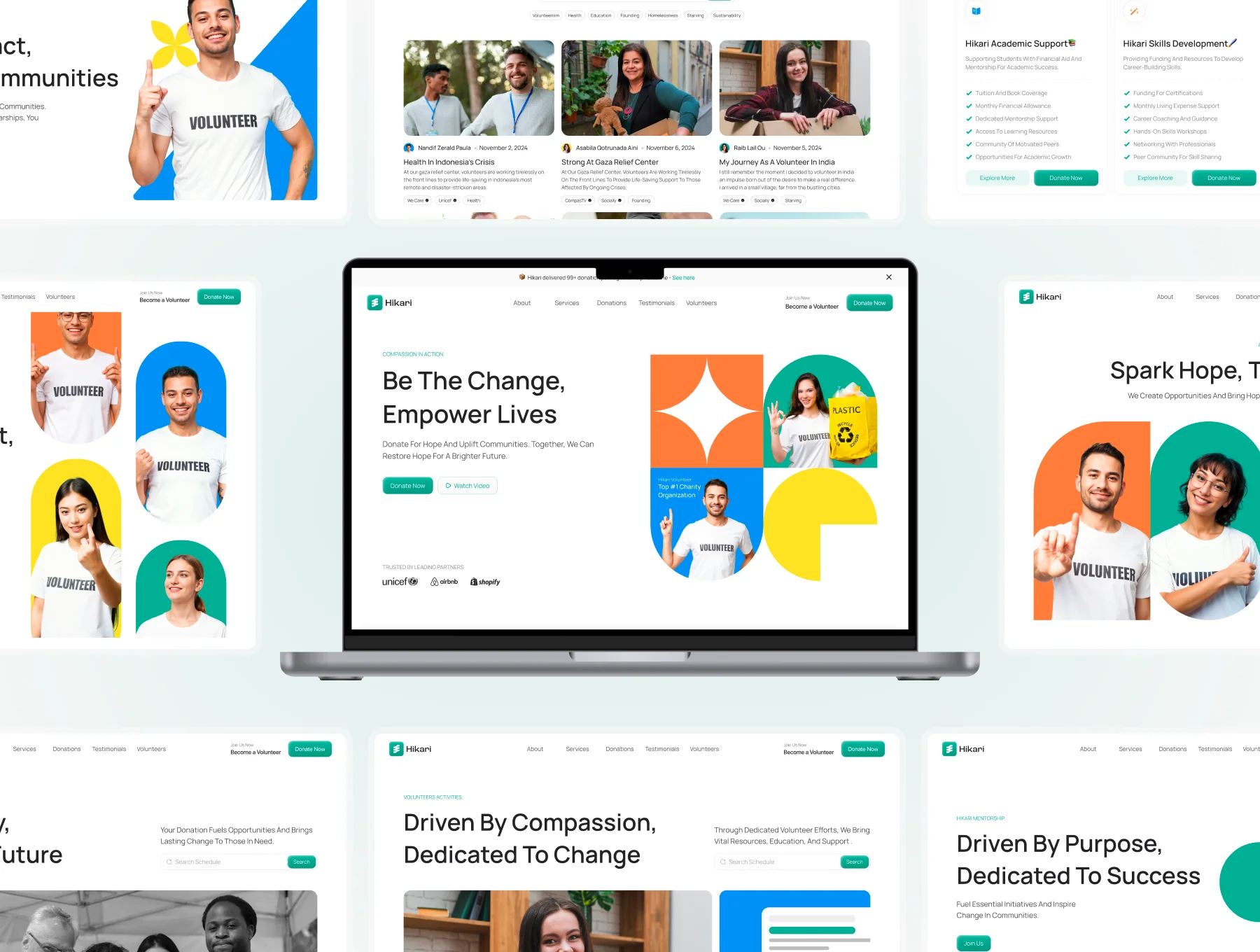 Hikari - Charity Website UI Kit 5