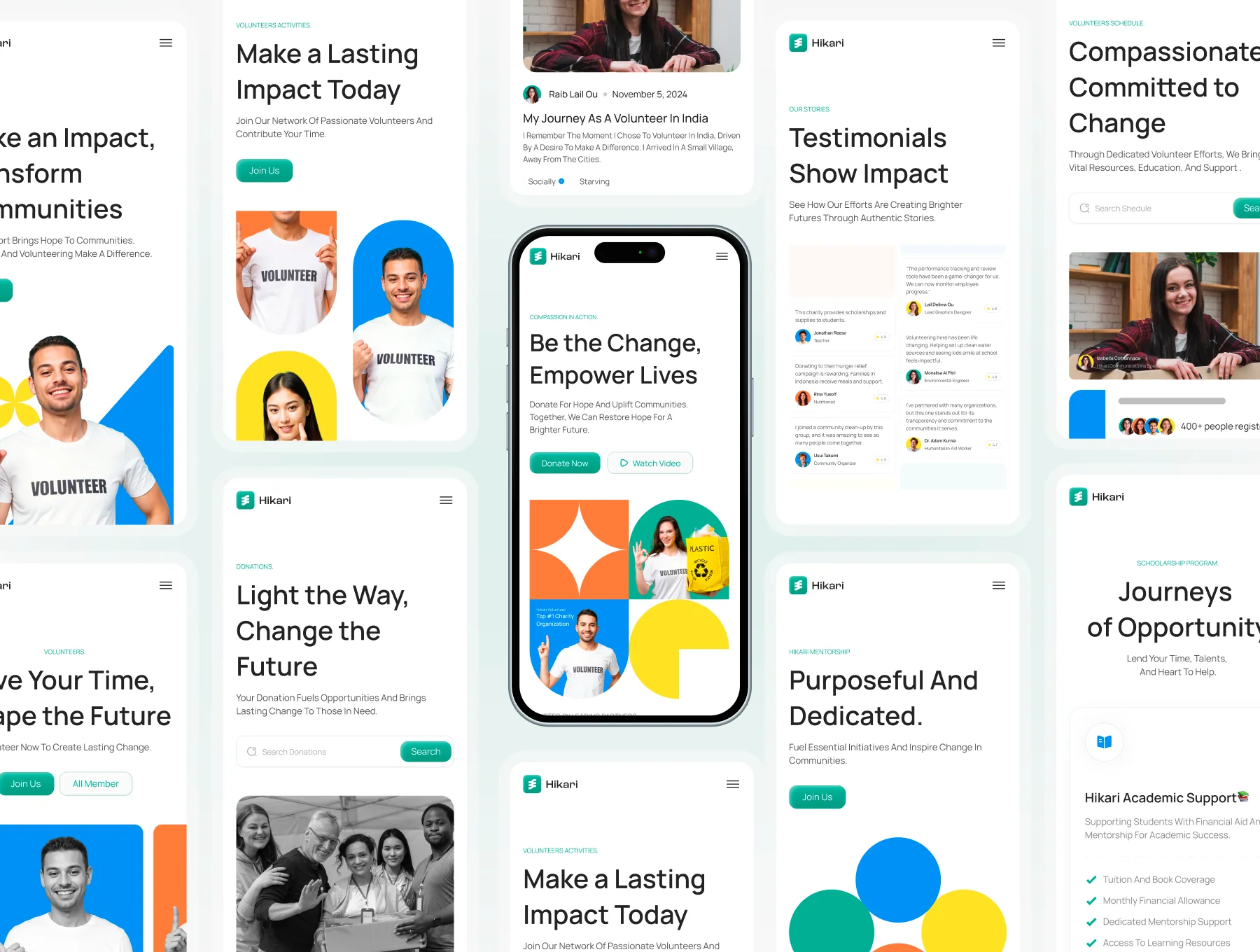 Hikari - Charity Website UI Kit 6