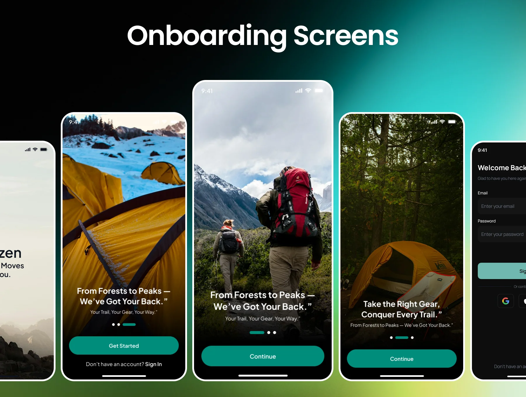 Hikzen Hiking Equipment Shop App Ui Kit 3