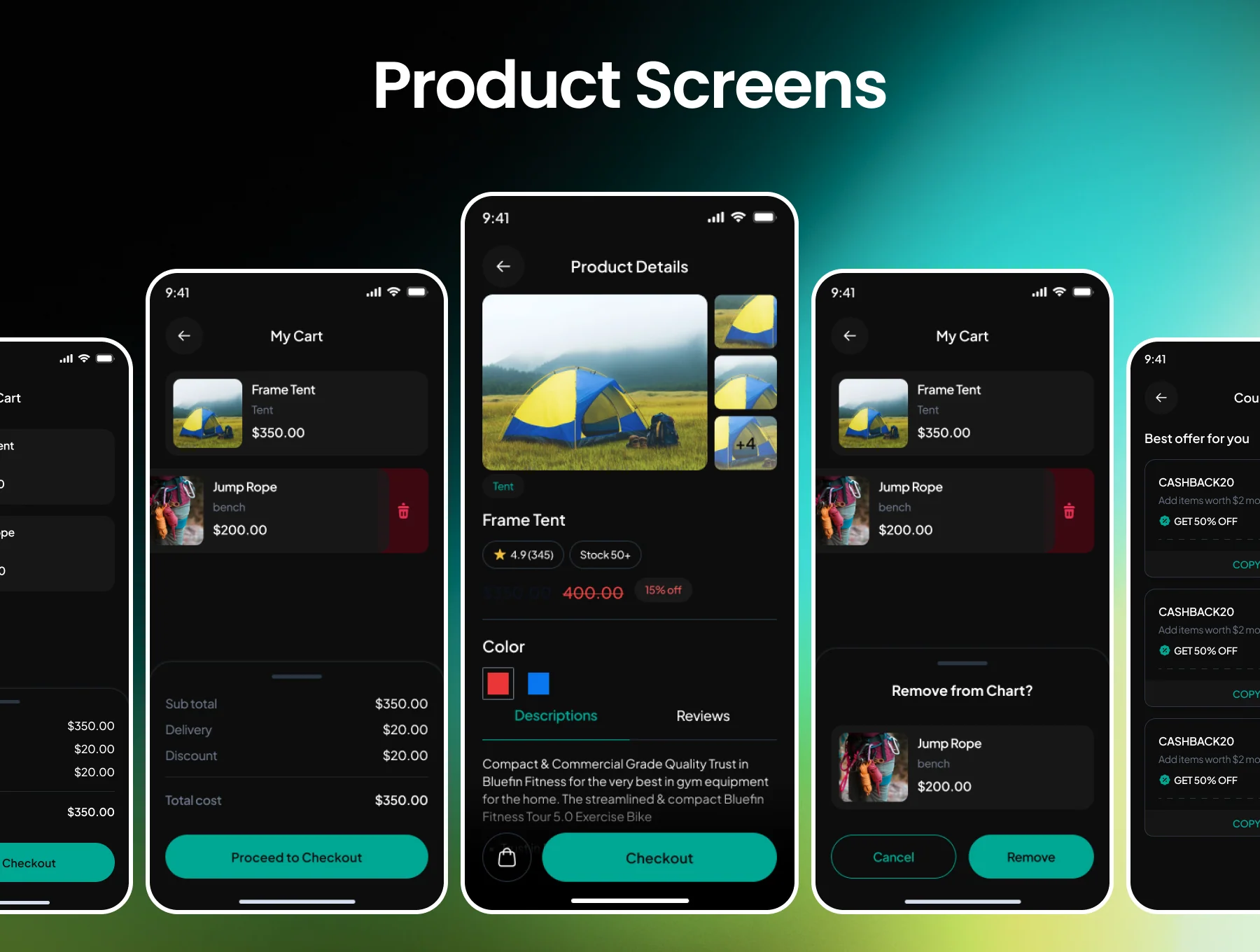 Hikzen Hiking Equipment Shop App Ui Kit 6