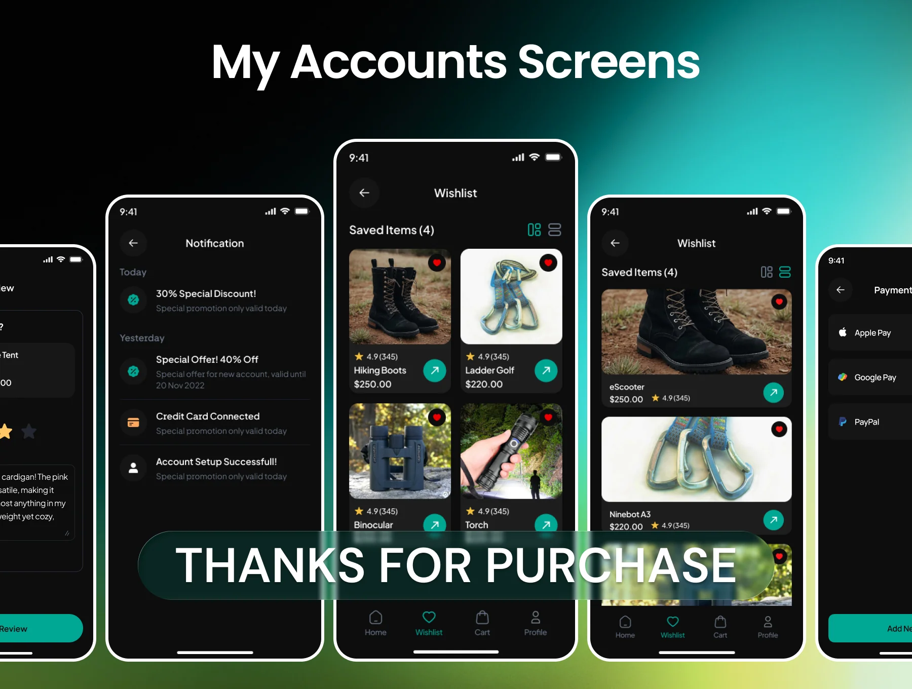 Hikzen Hiking Equipment Shop App Ui Kit 8