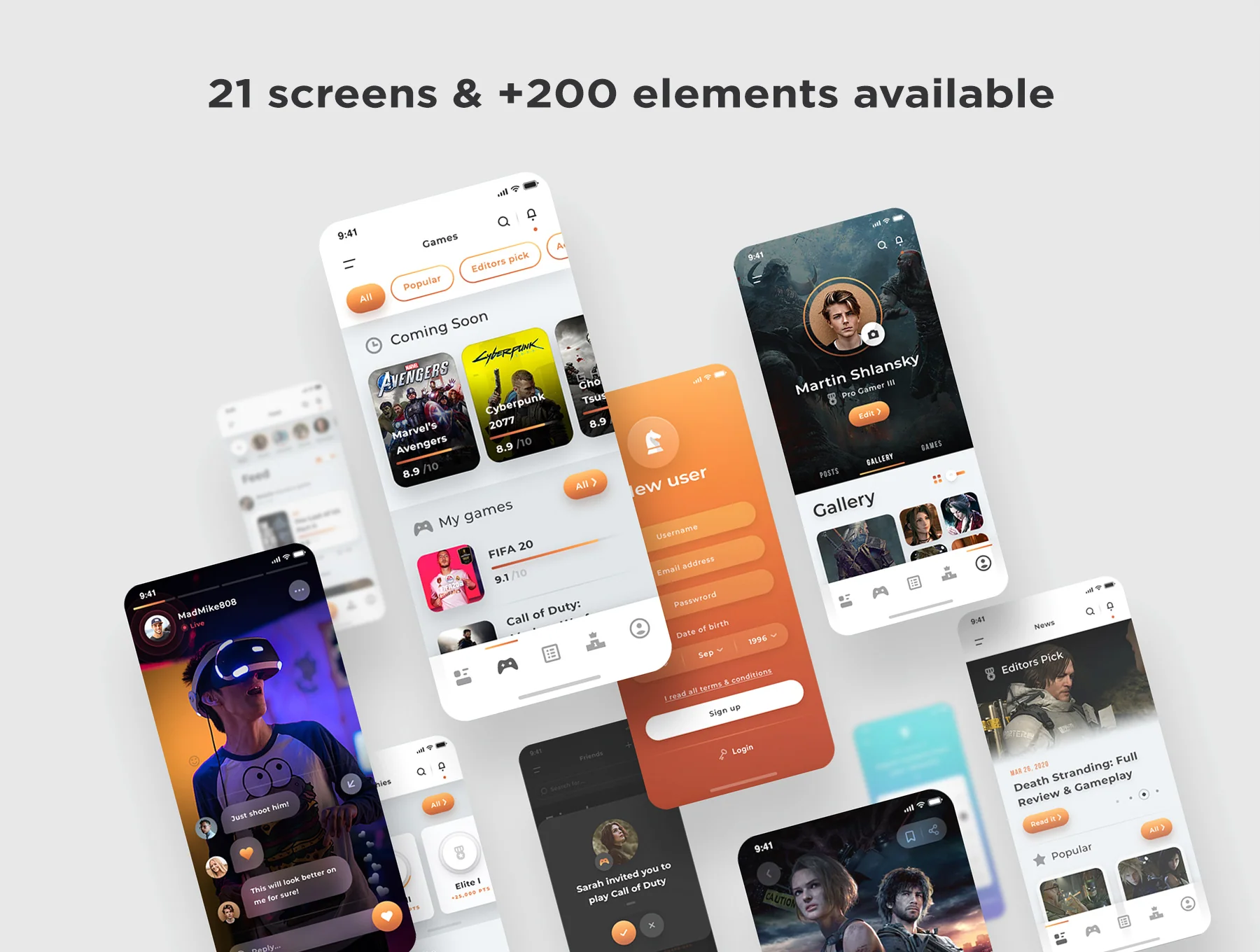 Hilde - Games & Streaming UI Kit 3