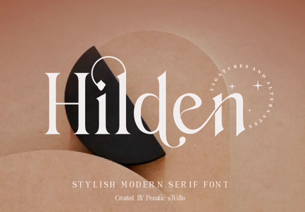 Hilden - stylish modern serif font