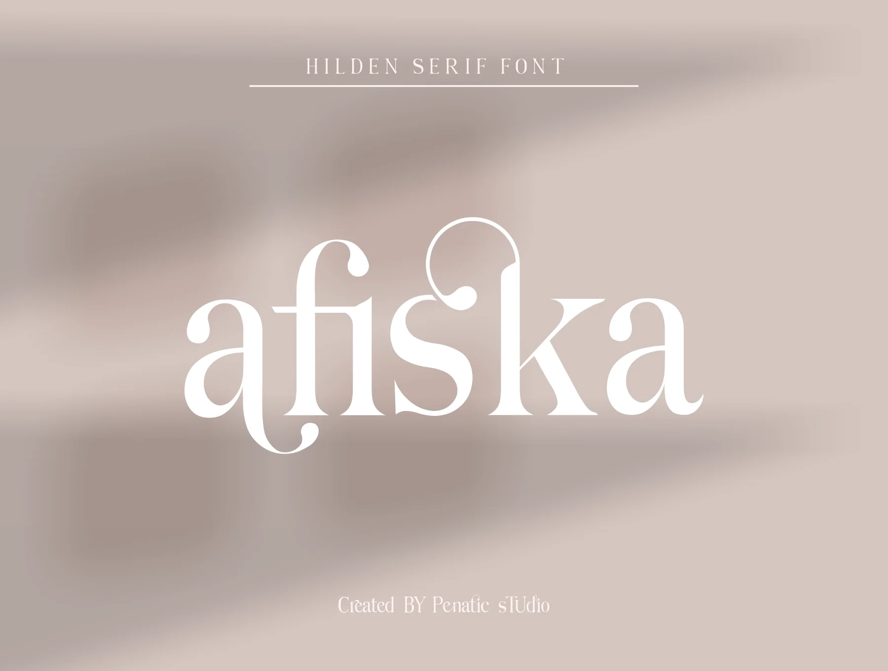 Hilden - stylish modern serif font 5