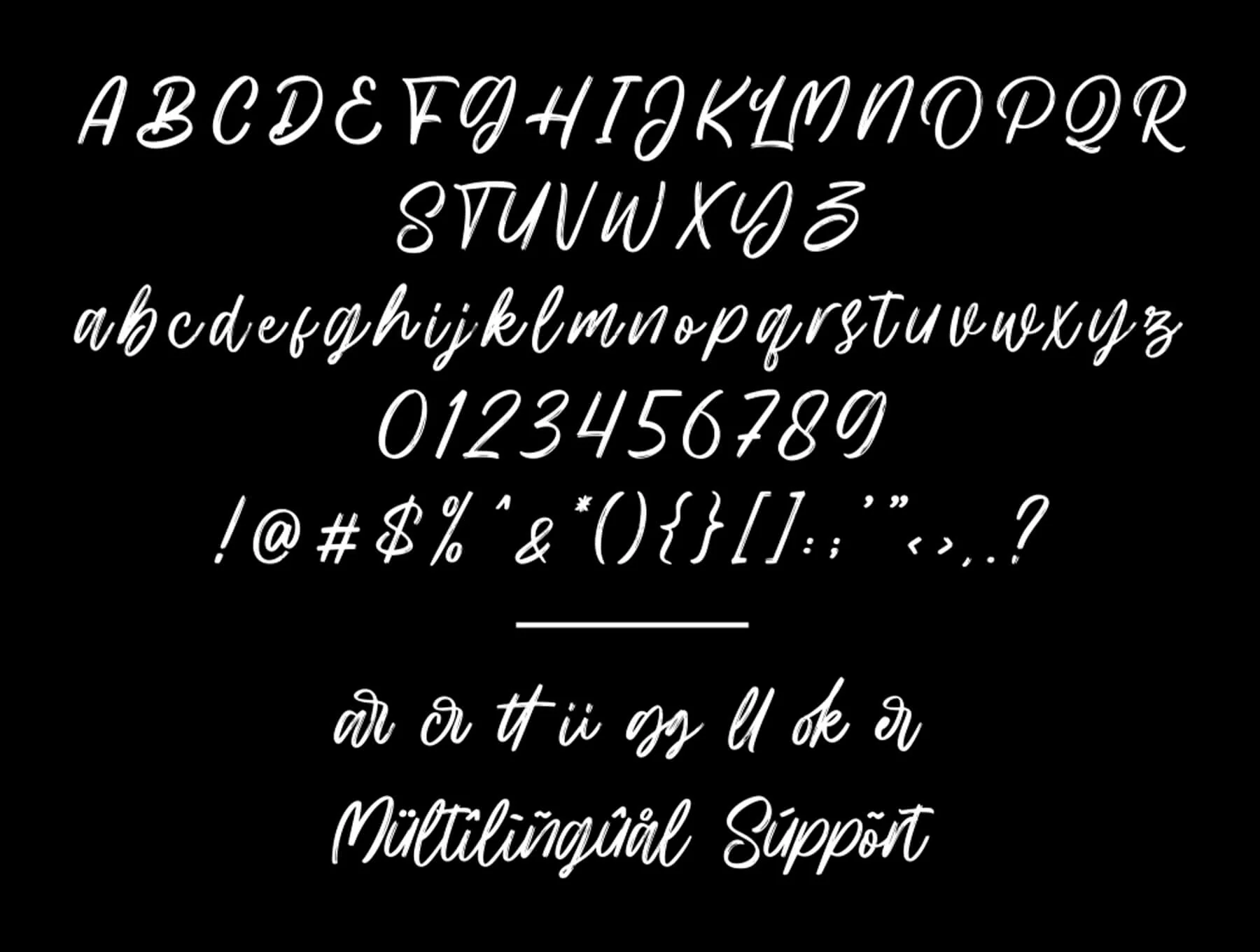 Hillbear - Handbrush Script Font 8