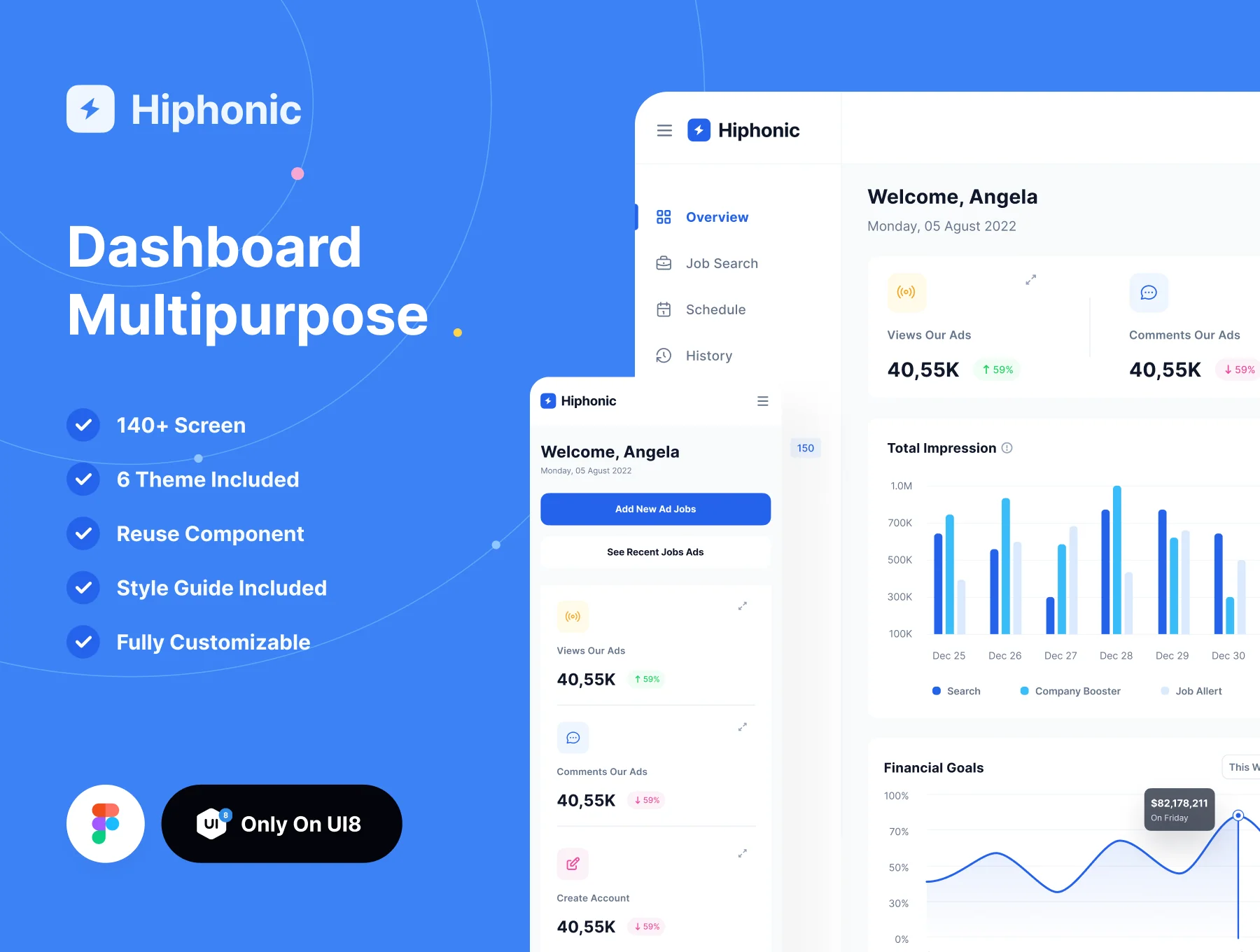 Hiphonic - Dashboard Multipurpose UI Kit