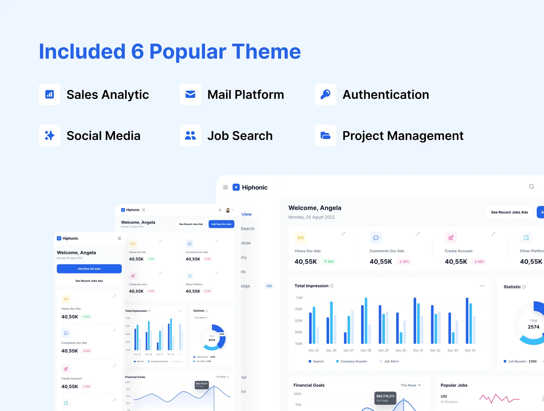 Hiphonic - Dashboard Multipurpose UI Kit 3